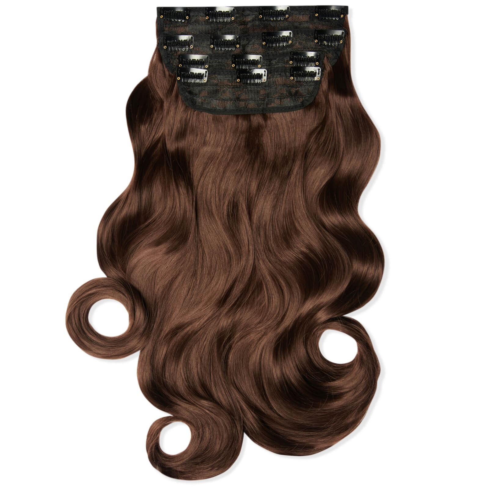Lullabellz Ultimate Half Up Half Down 22  Curly Extension And Pony Set (variouse Shades - Choc Brown