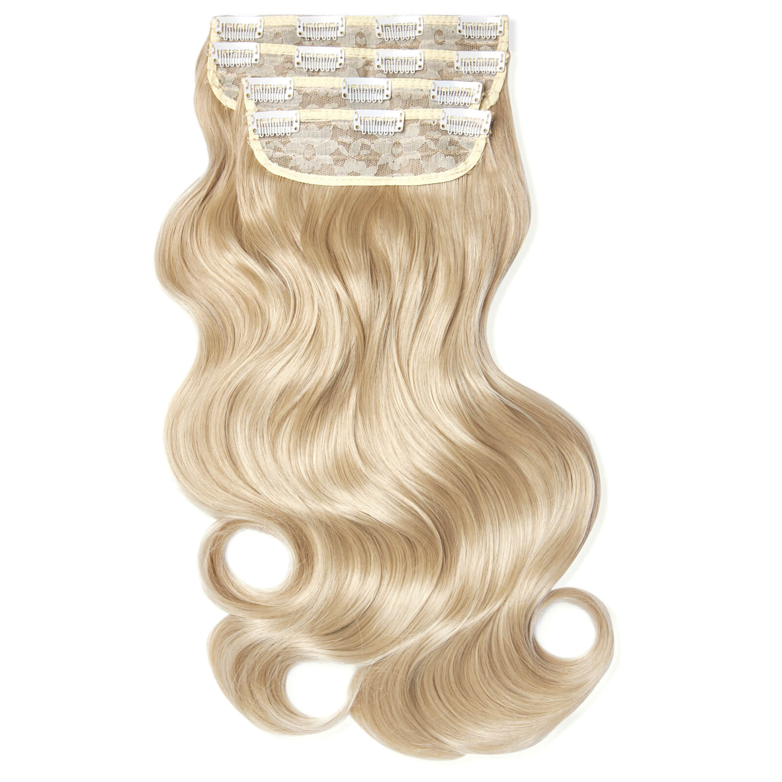 LullaBellz Ultimate Half Up Half Down 22  Curly Extension and Pony Set (Variouse Shades - Light blonde