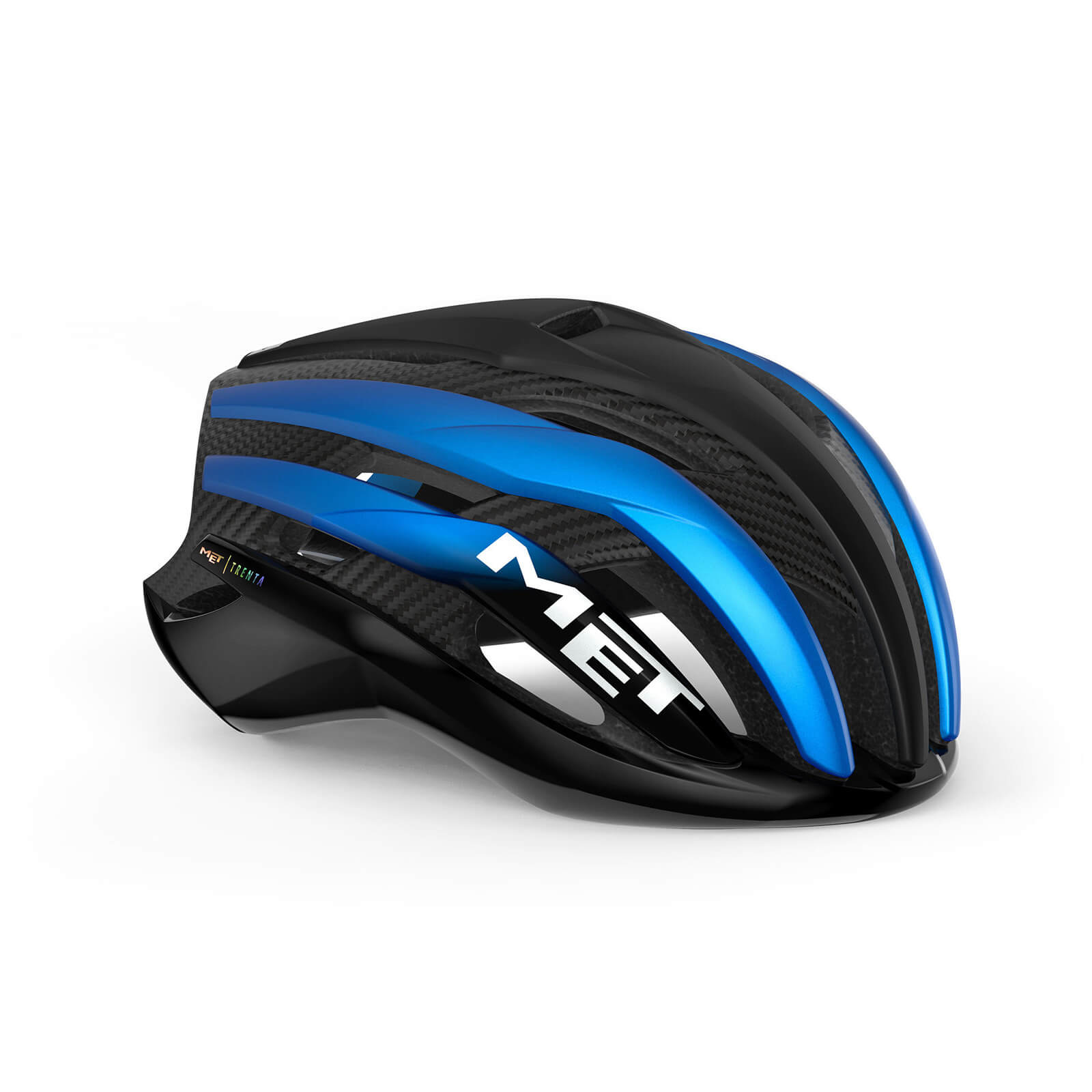 MET Trenta 3K Carbon MIPS Road Helmet - M - Blue