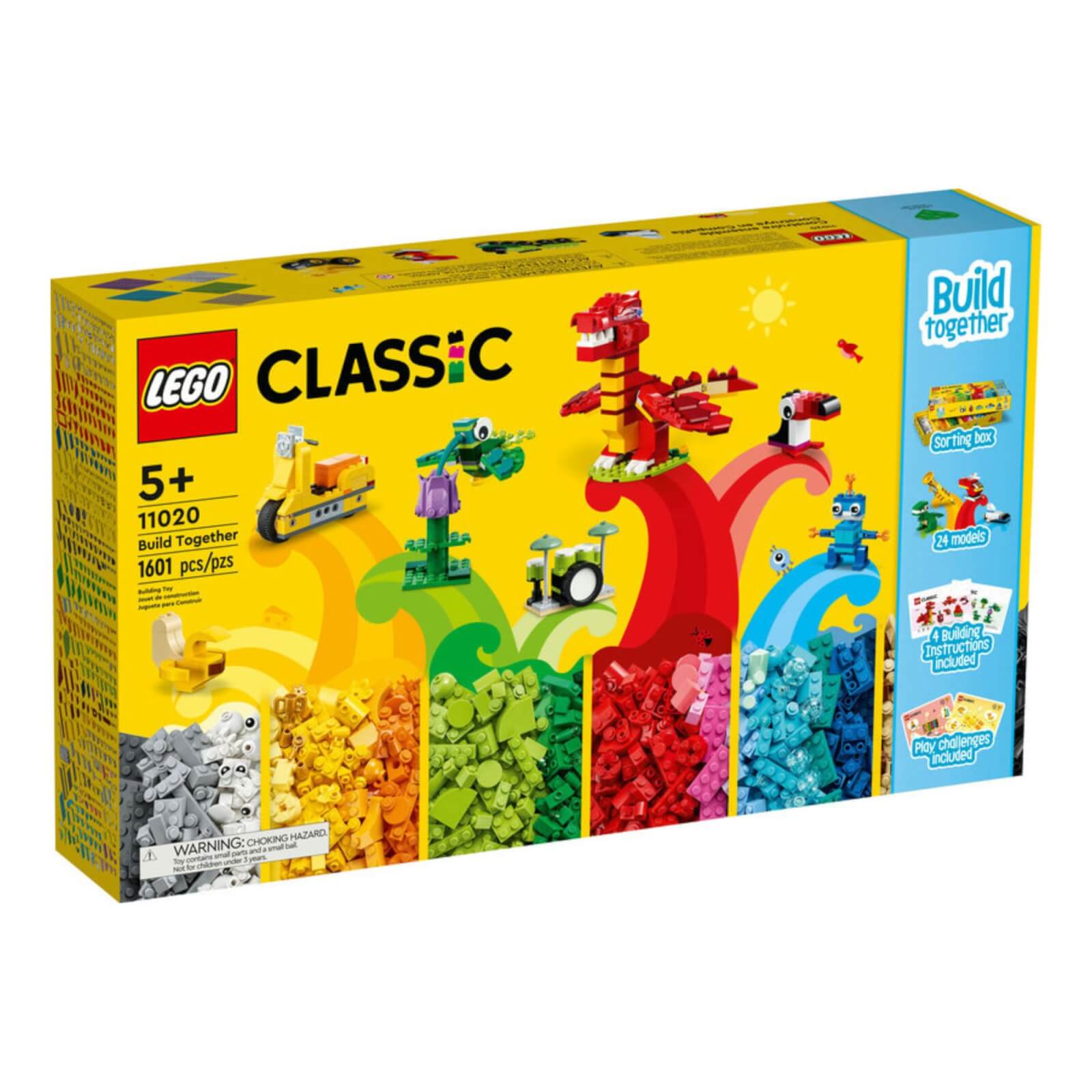 LEGO Classic: Build Together Bricks & Base Plates Set (11020)