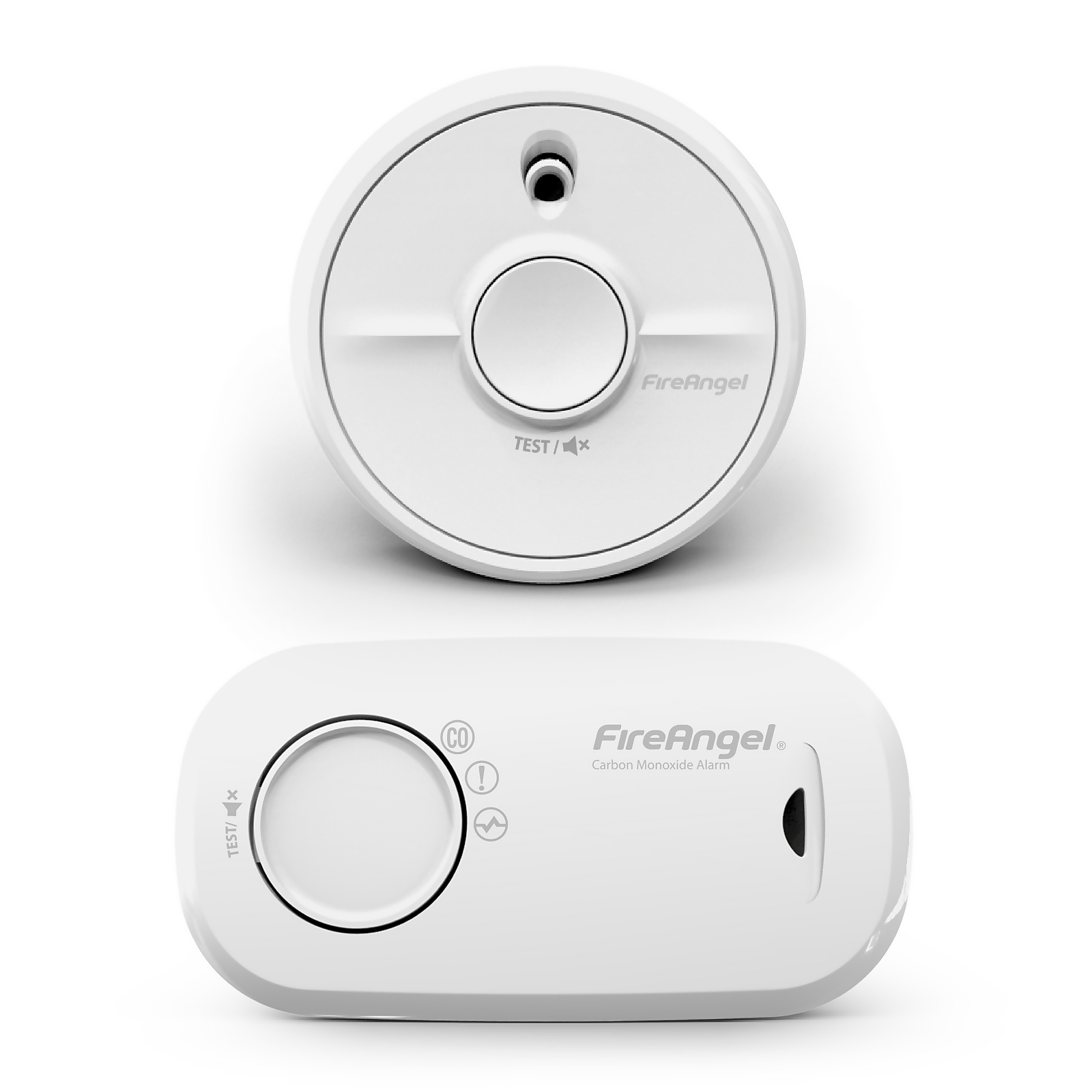 Photo of Fireangel Optical Smoke Alarm + Carbon Monoxide Alarm With 1 Year Replaceable Batteries - Twin Pack
