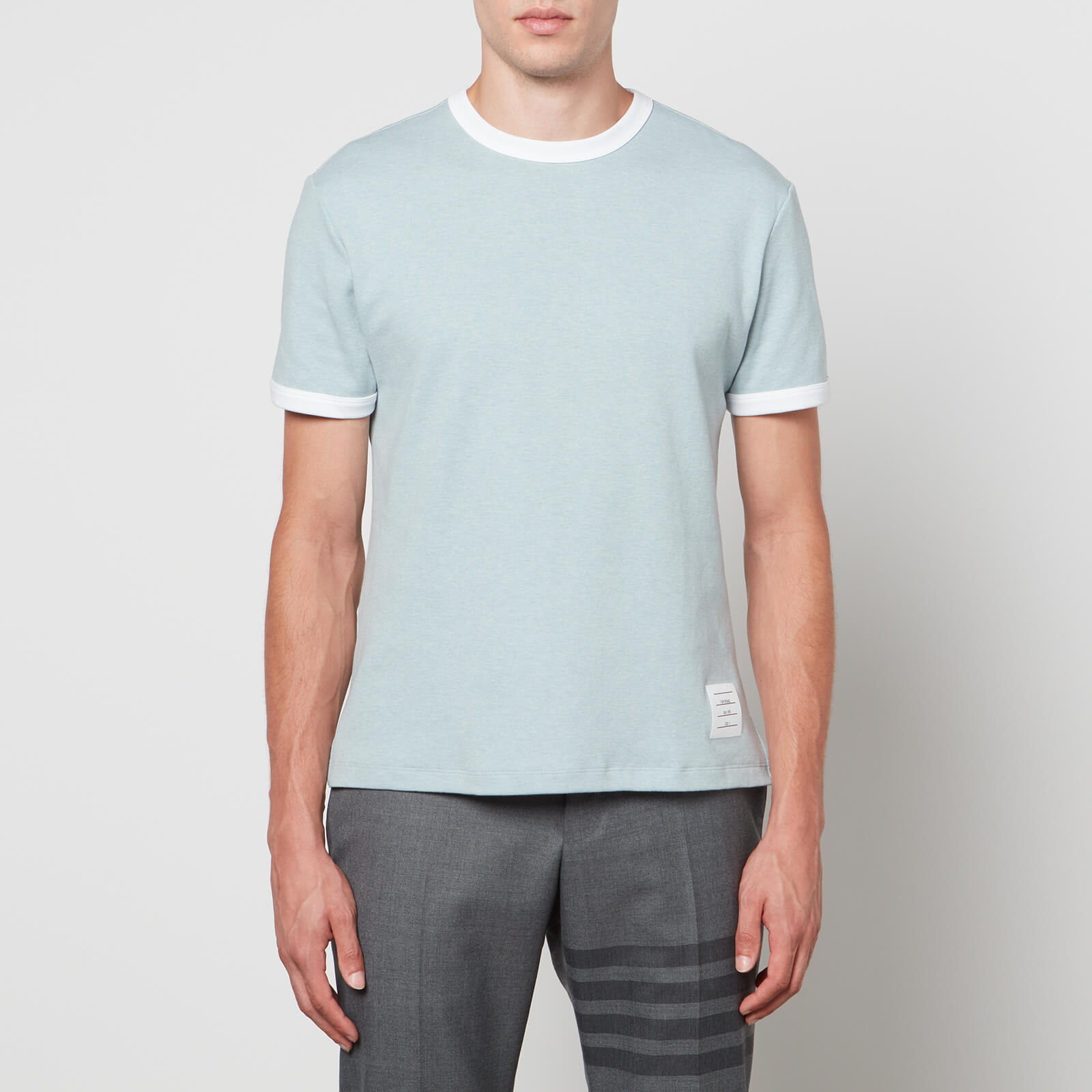 thom browne ringer cotton-jersey t-shirt - 1/s