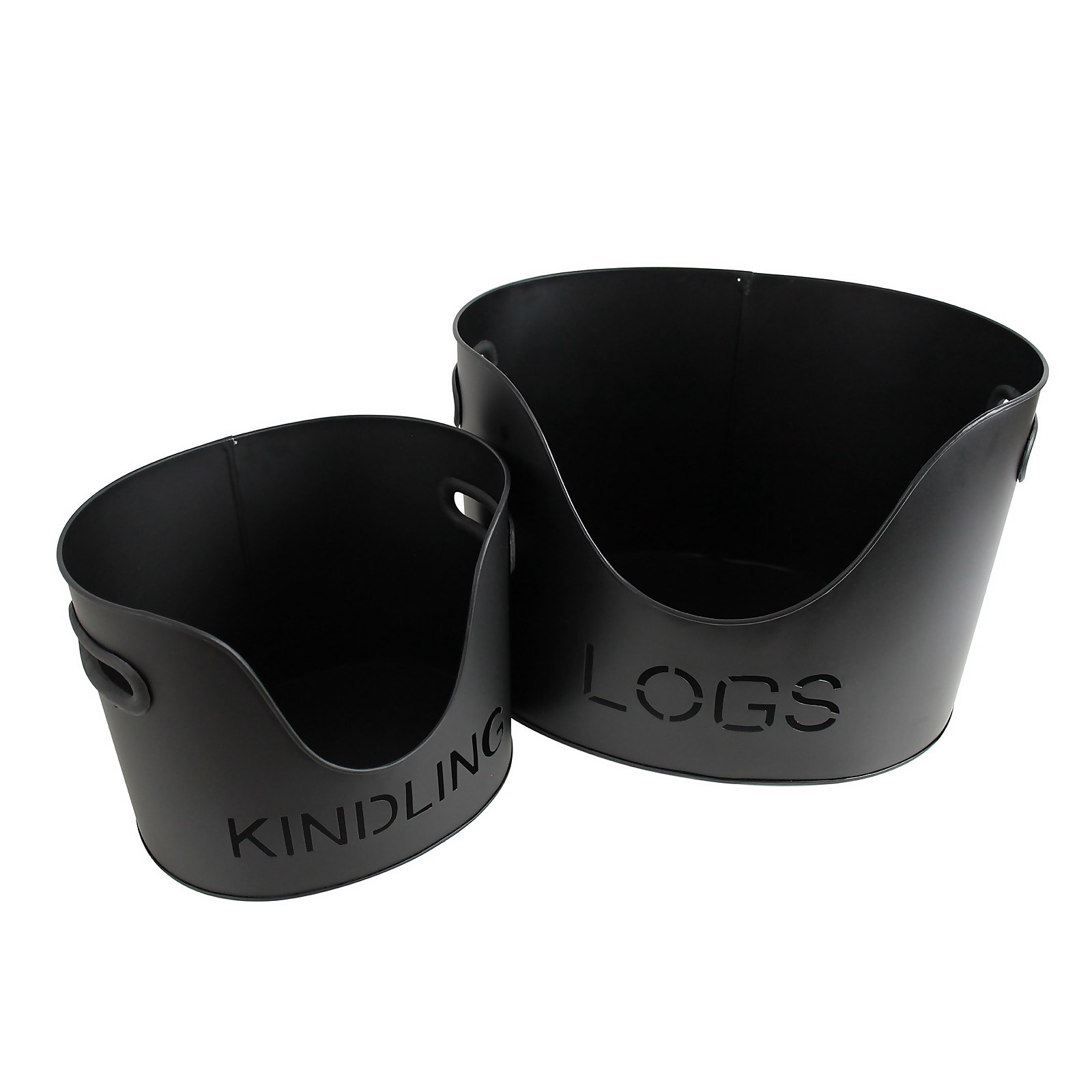 Photo of Log & Kindling Bucket Set - Black