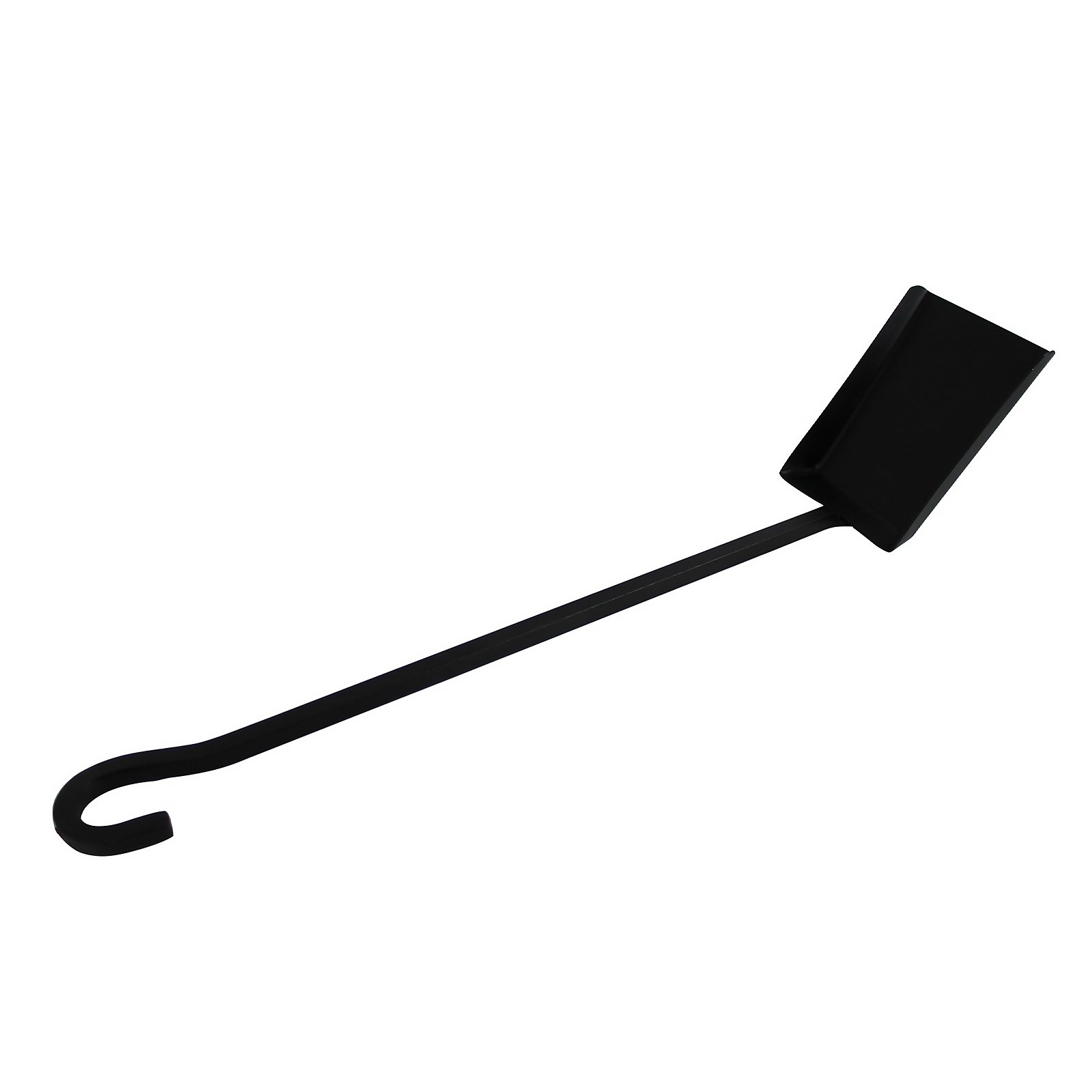 Photo of Metal Long Handle Fireplace Shovel Tool - Black