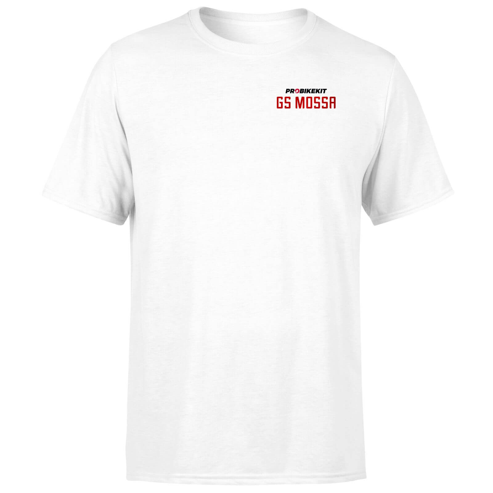 PBK GS Mossa Pocket Print Open Chest Logo Men's T-Shirt - White - XL - Weiß
