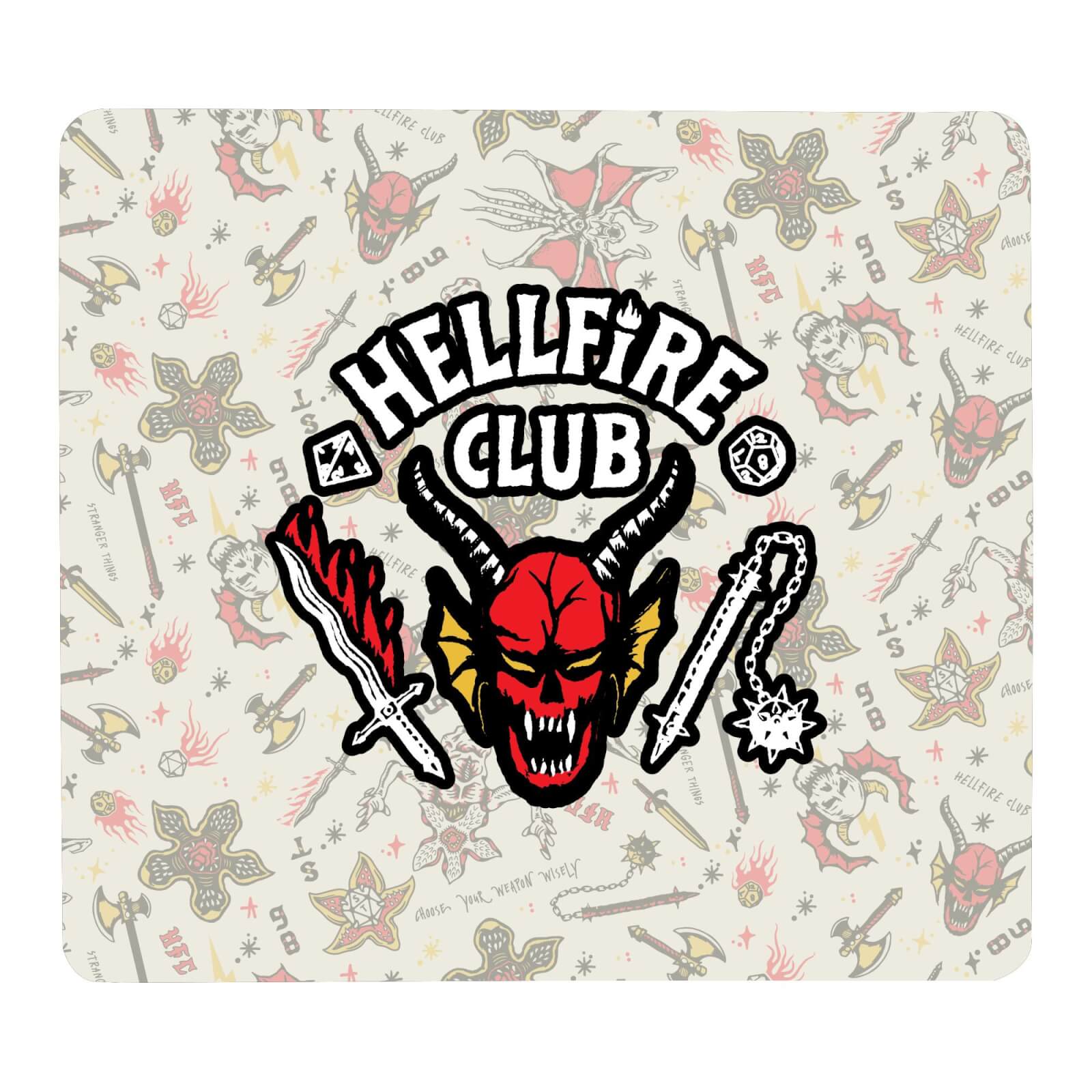 Stranger Things Hellfire Club Icons Gaming Mouse Mat - Small