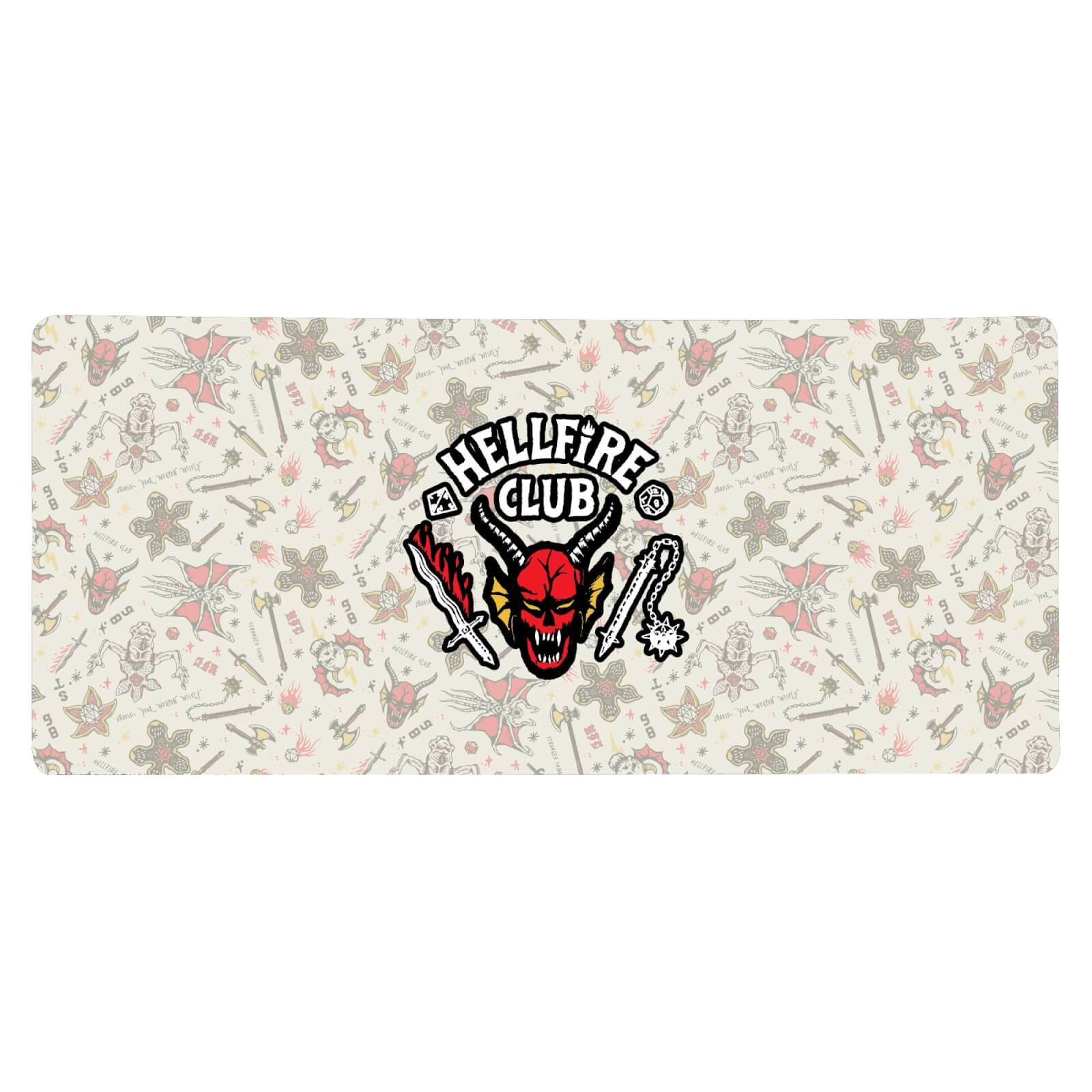 Stranger Things Hellfire Club Icons Gaming Mouse Mat - Large
