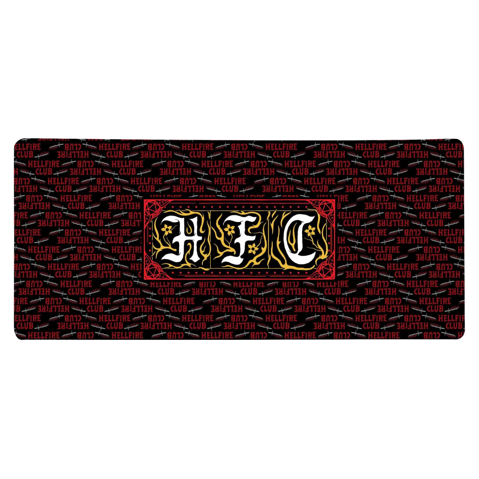 Stranger Things Hellfire Club Text Gaming Mouse Mat - Large