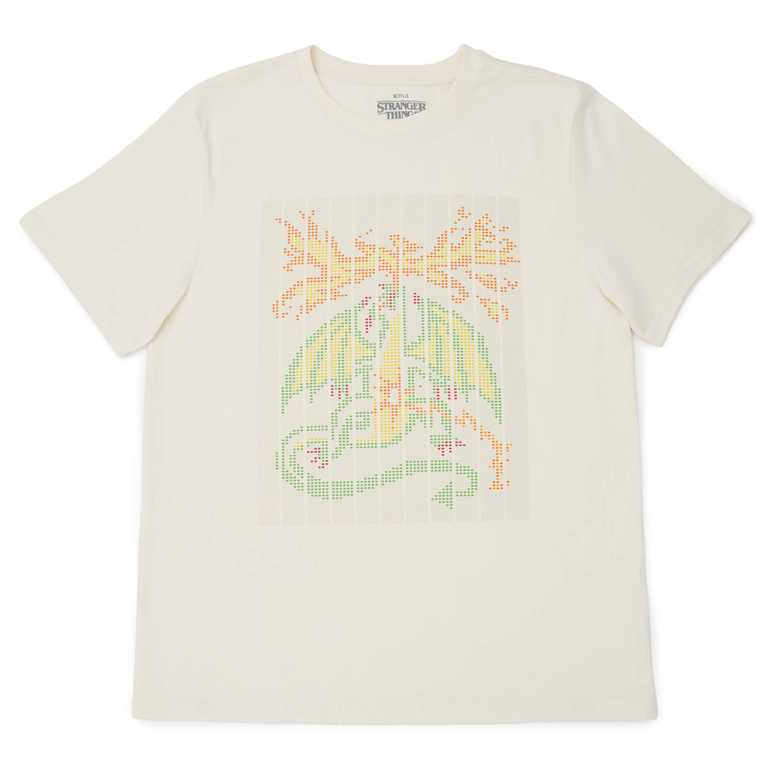 Stranger Things Scantron Dragon T-Shirt - Cream - XL