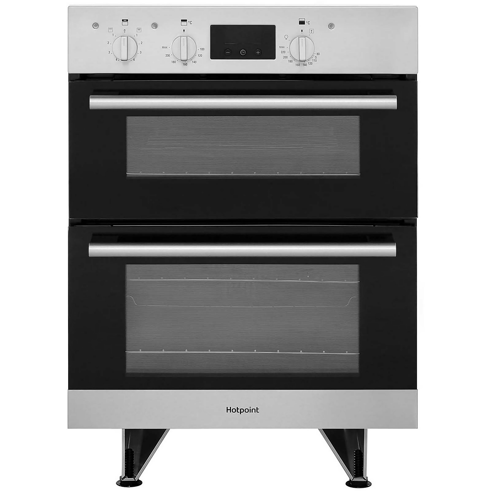 Photo of Hotpoint Class 2 Du2540ix Built Under Electric Double Oven With Feet - Stainless Steel