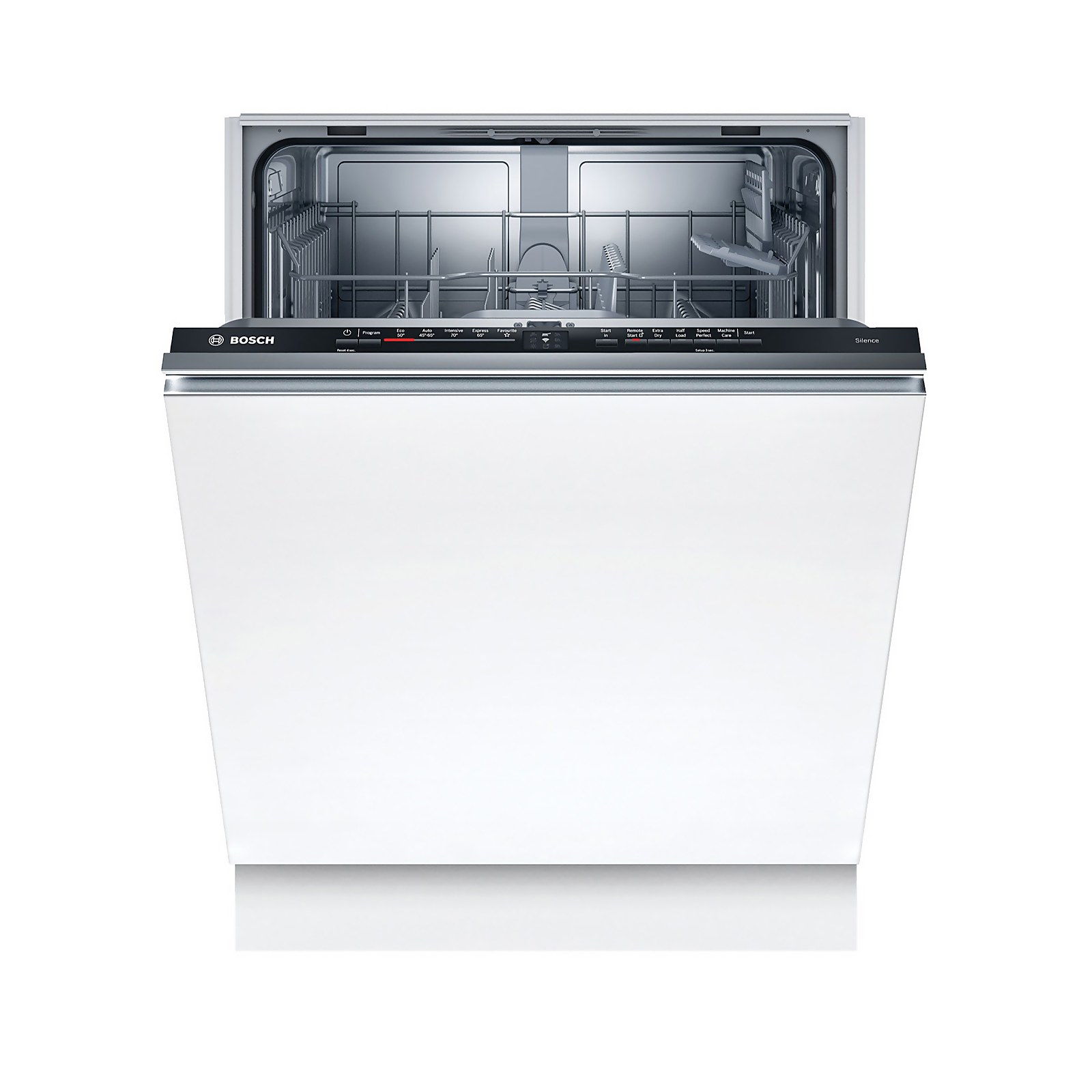 Bosch Serie 2 SMV2ITX18G Wi-Fi Connected Fully Integrated Standard Dishwasher - Black Control Panel