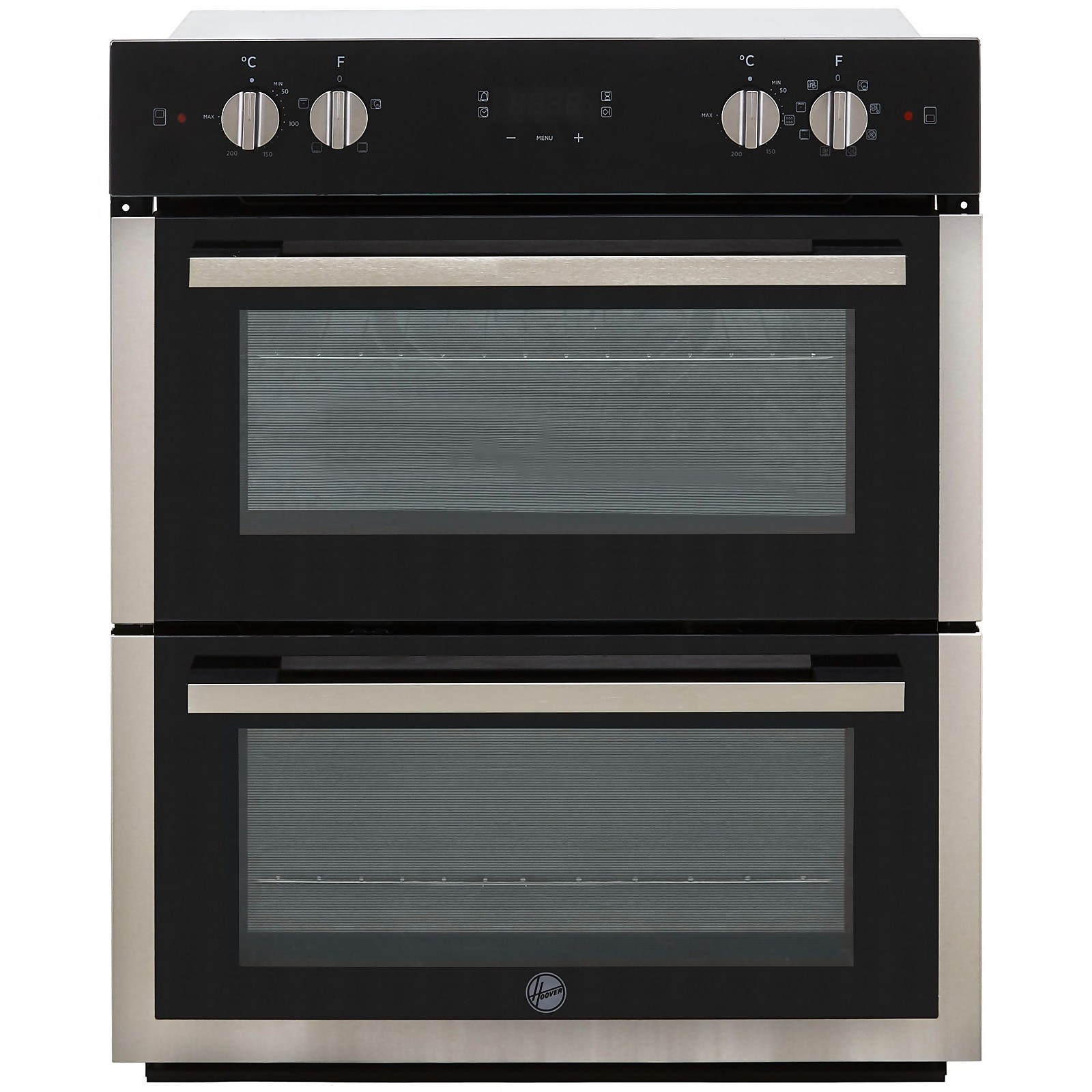Photo of Hoover H-oven 300 Ho7dc3ub308bi Built Under Electric Double Oven - Black / Stainless Steel - A/a Rated