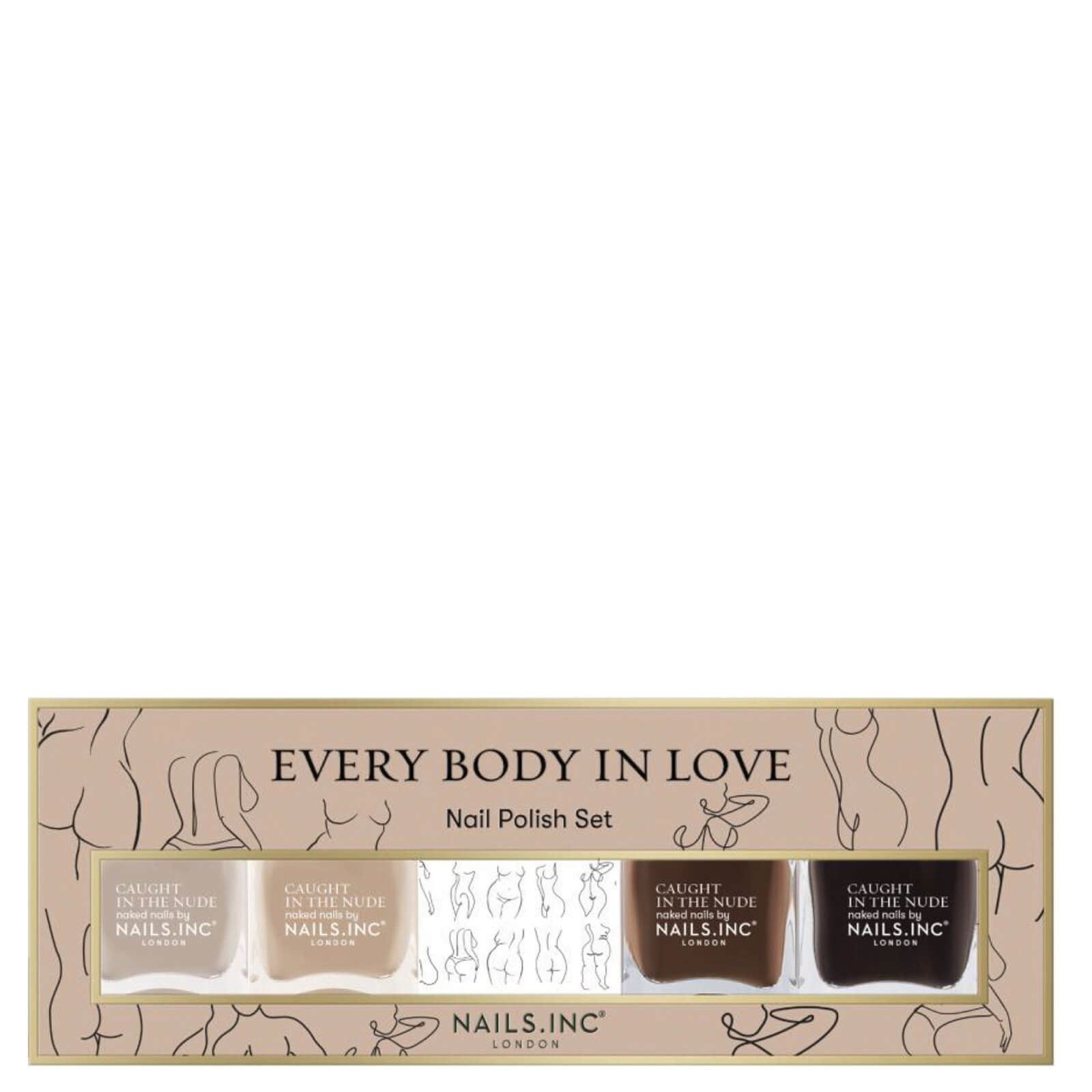 Nails Inc Everybody In Love Quad Set In White