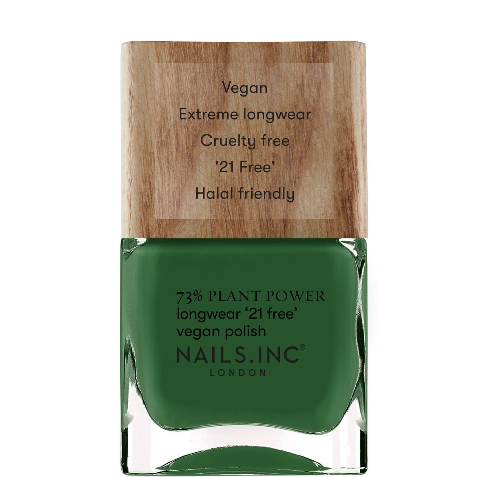Nails Inc Plant Power Nail Polish 15ml (various Shades) - Wipe The Slate Green