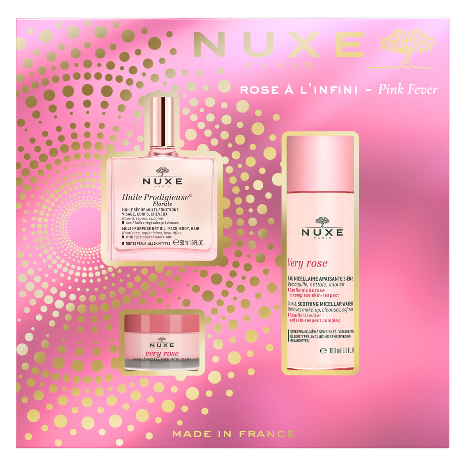 Nuxe Pink Fever Trio Gift Set