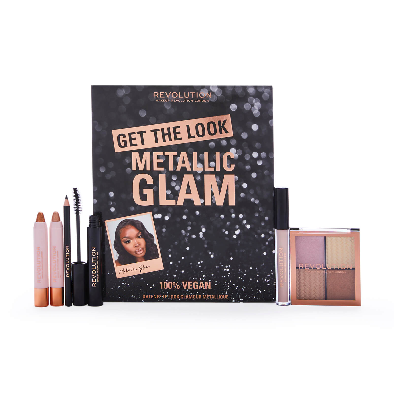 

Makeup Revolution Get The Look - Metallic Glam