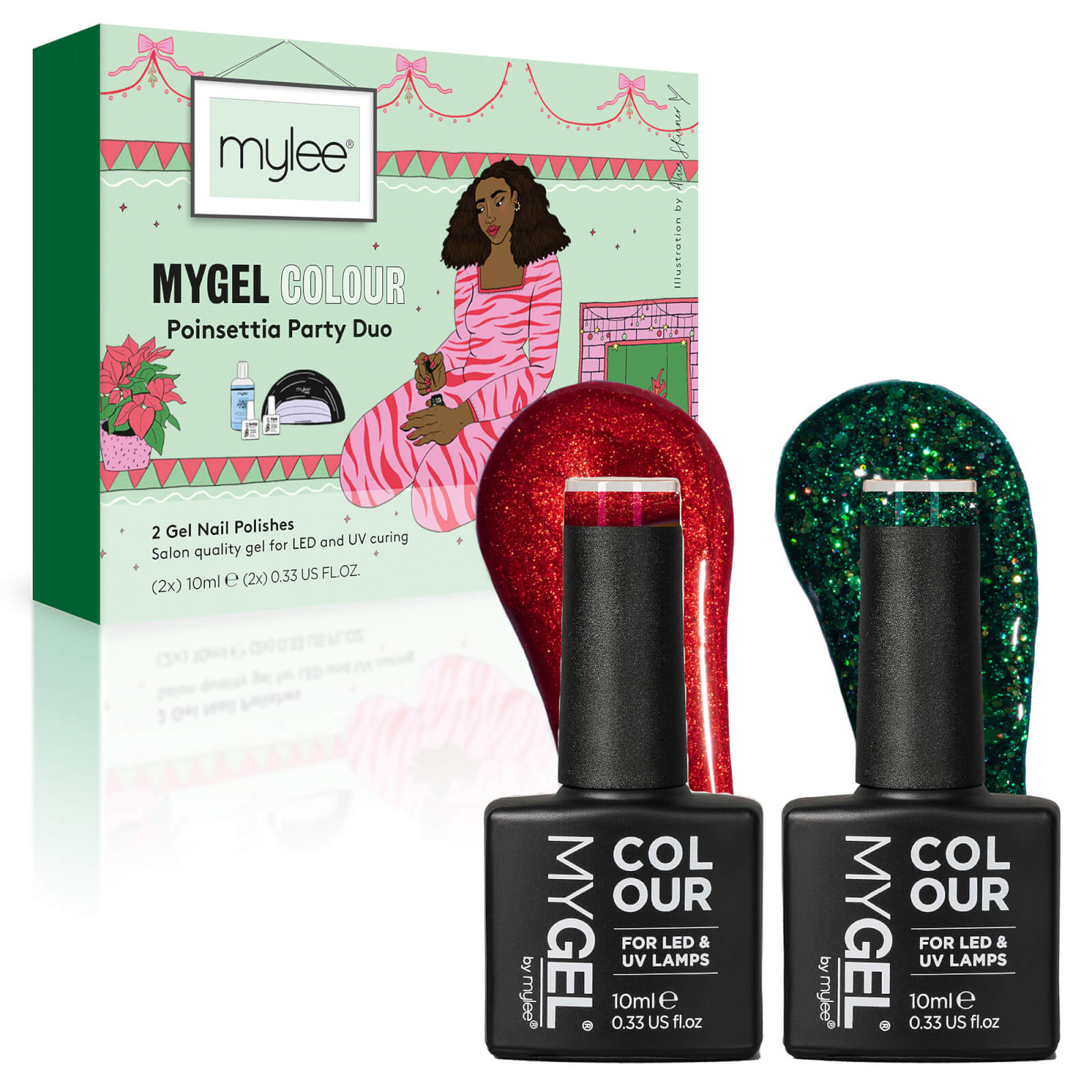 

Mylee Poinsettia Party Collection 2 x 10ml