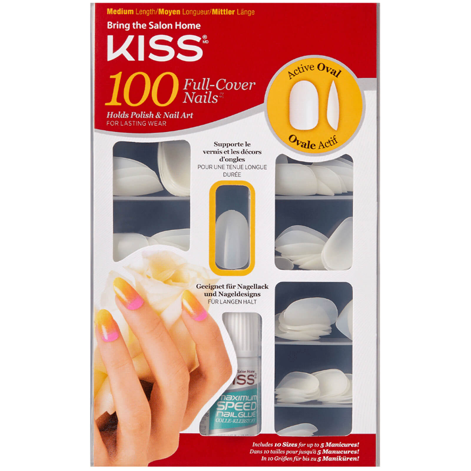 Image of KISS 100 unghie (varie dimensioni) - Misura: Ovale