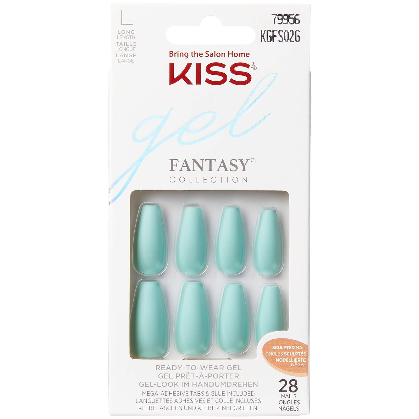 KISS Gel Fantasy Sculpted Nails (Various Shades) - Back It Up