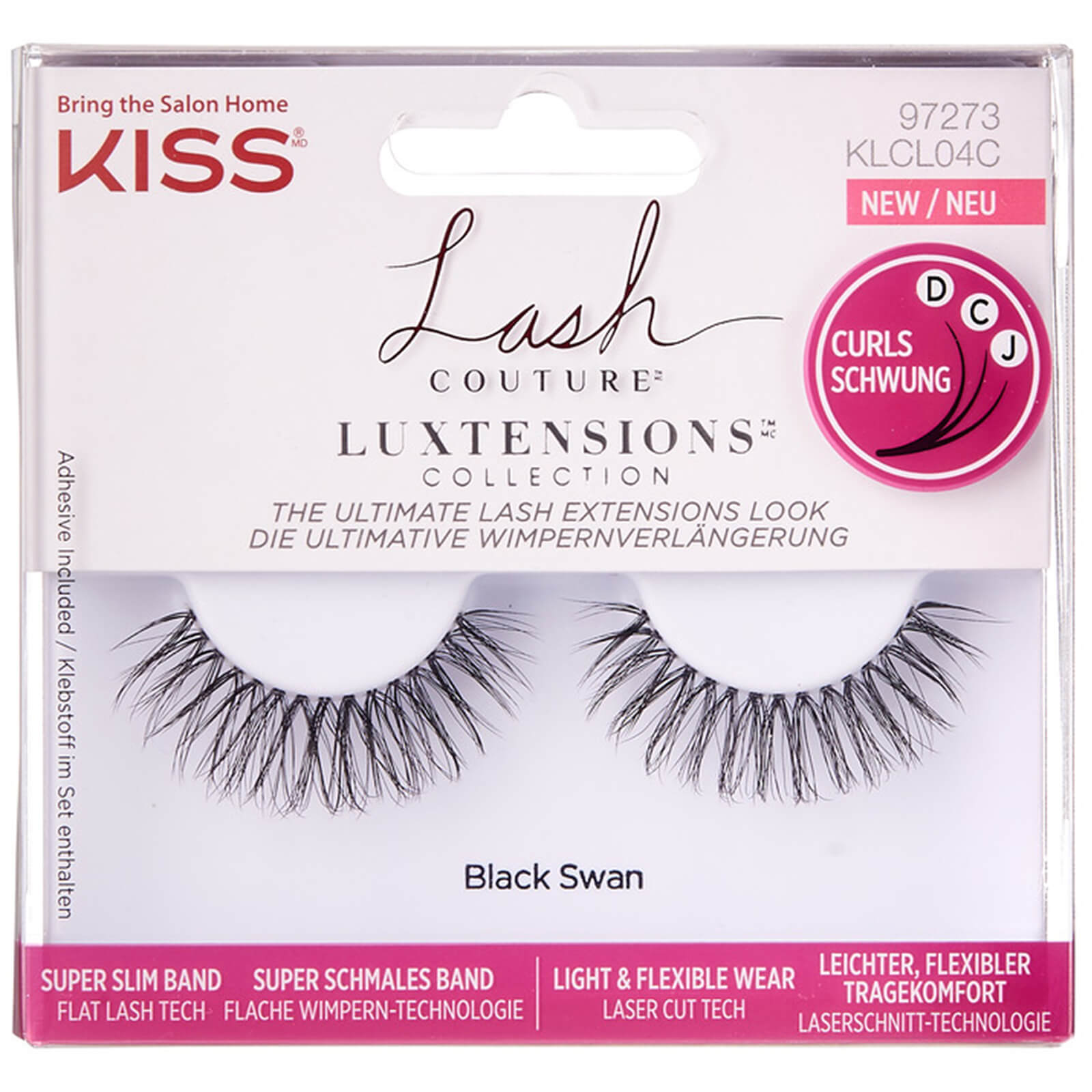 KISS Lash Couture LuXtension (Various Options) - Black Swan