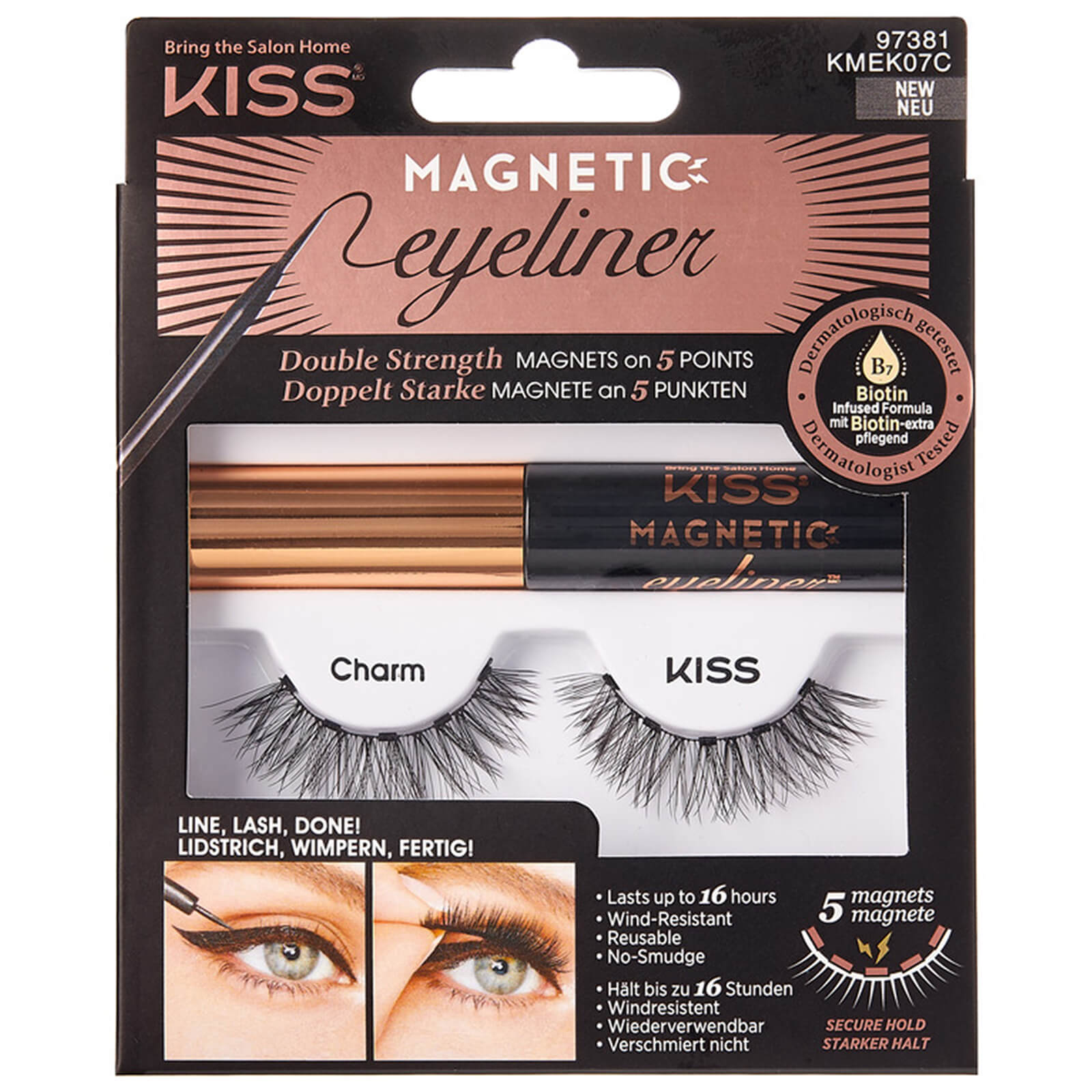 KISS Magnetic Eyeliner/Eyelash (Various Options) - Charm