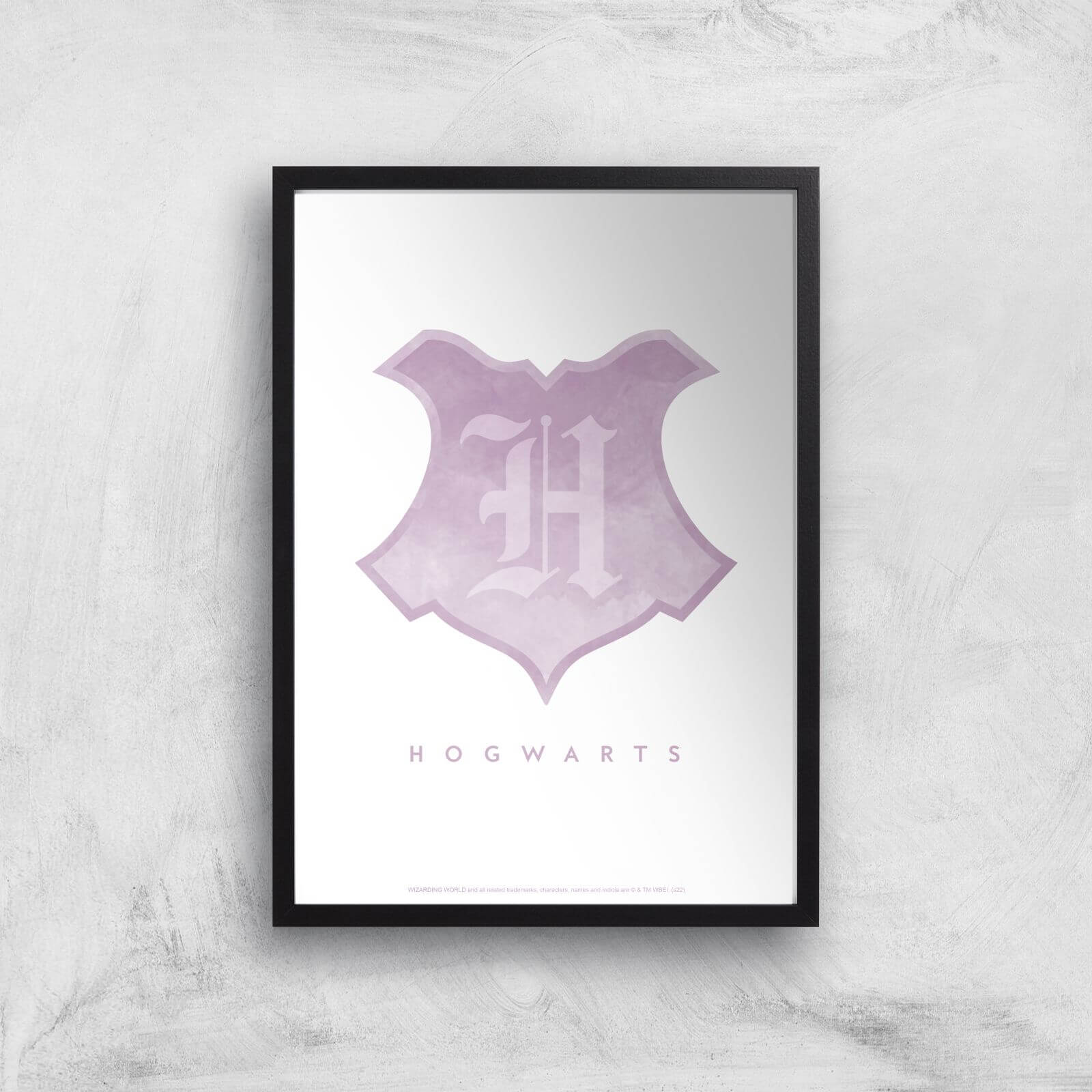 Harry Potter Ombré Hogwarts Seal Giclee Art Print - A3 - Black Frame