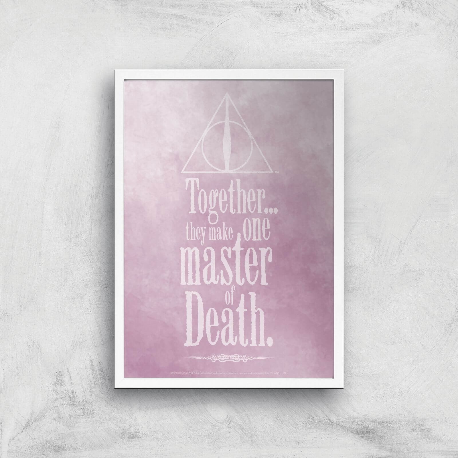 Harry Potter Ombré One Master Giclee Art Print - A3 - White Frame