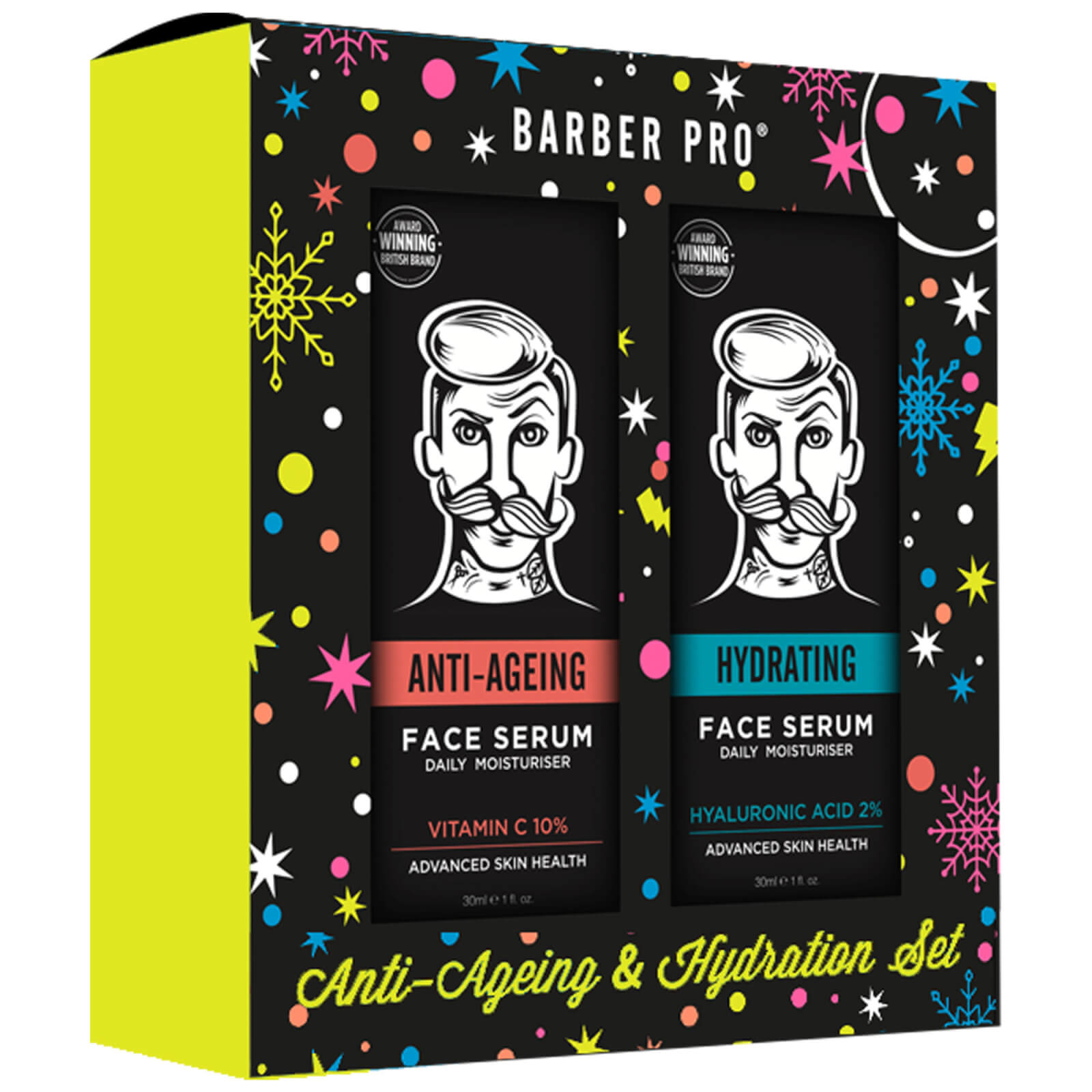 

BARBER PRO Anti-Ageing and Hydration Set Serum Duo
