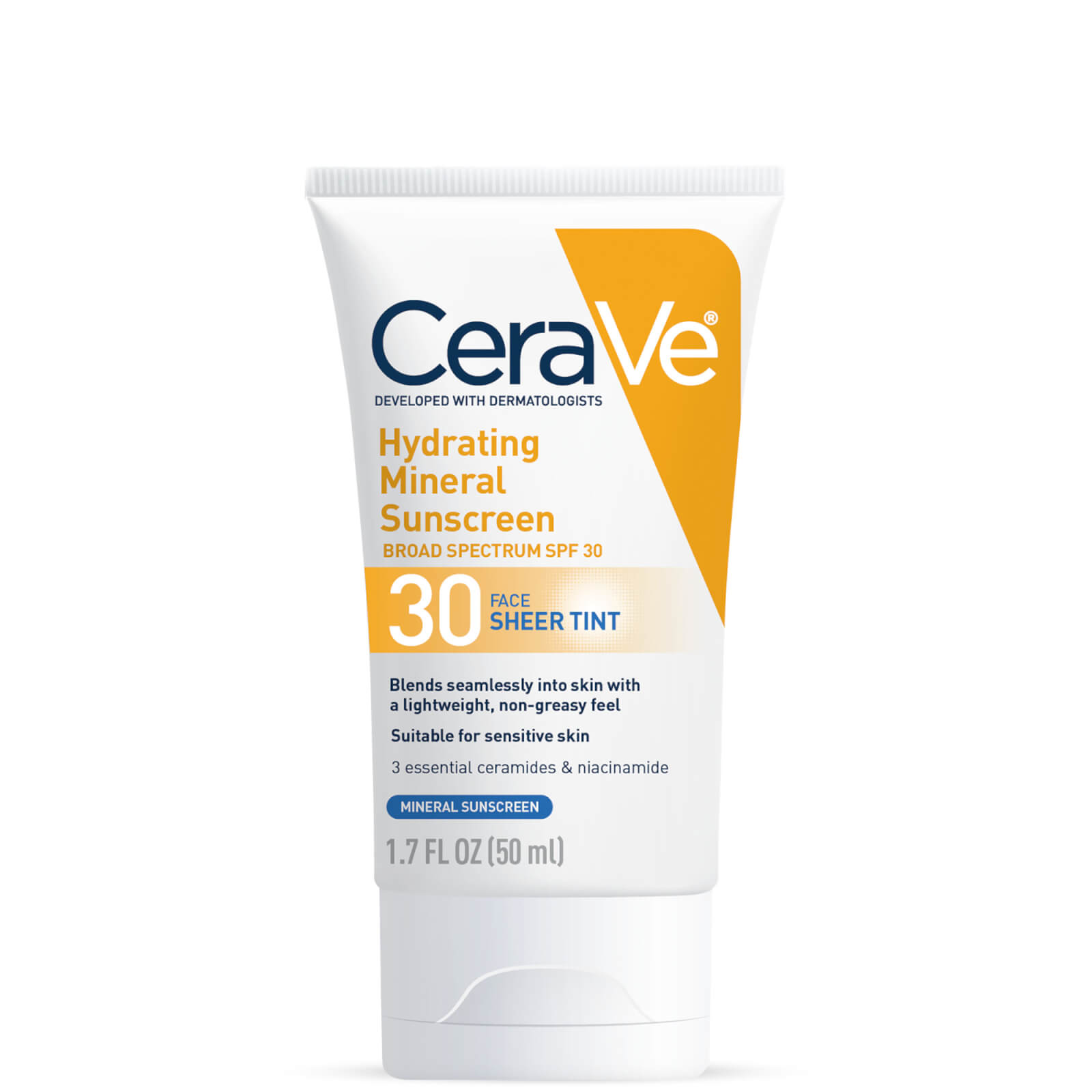 Cerave Hydrating Mineral Tinted Sunscreen With Spf30 1.7 oz