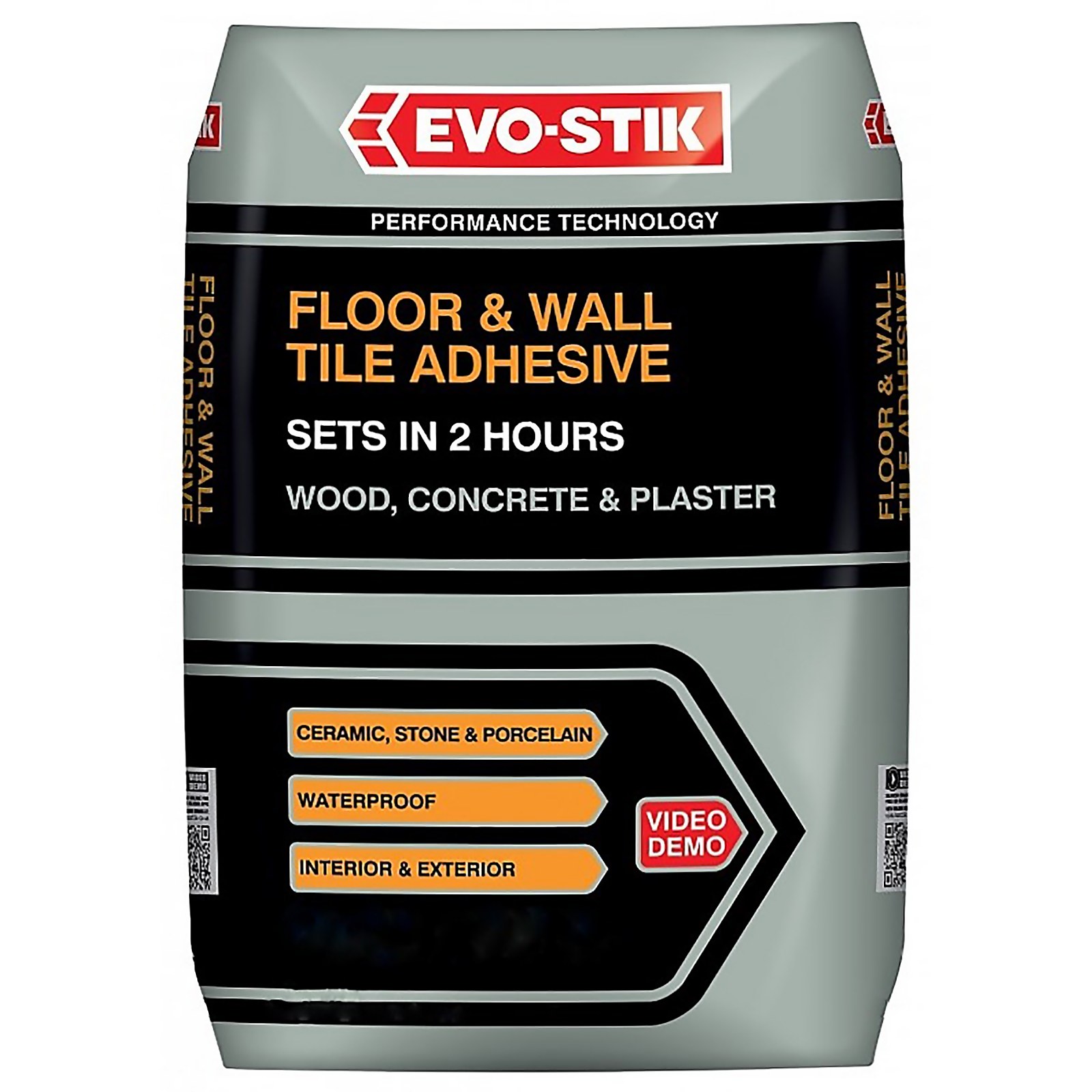 Photo of Evo-stik Fast Set Floor & Wall Tile Adhesive For Wood- Concrete And Plaster 20kg - Grey