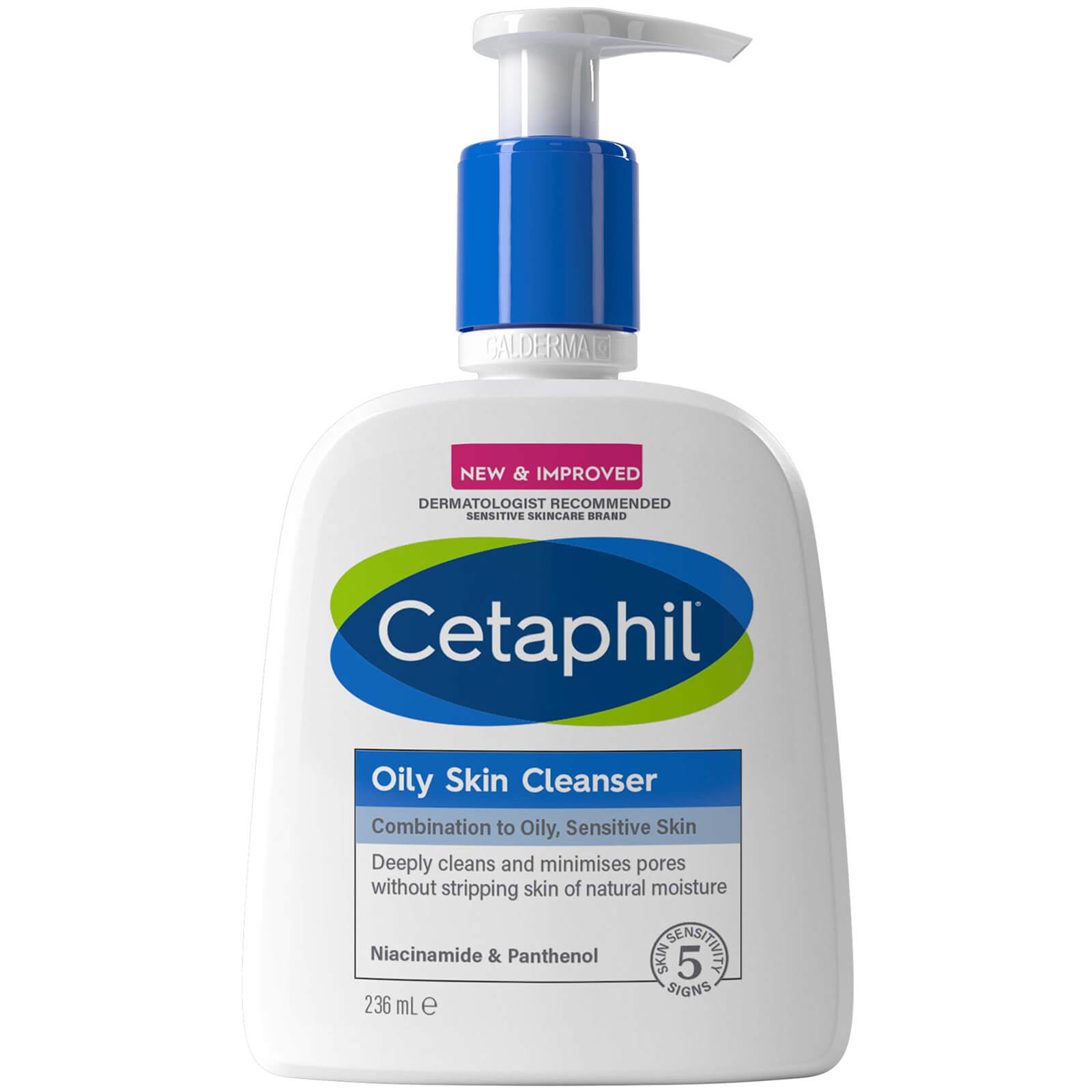 Cetaphil Oily Skin Cleanser Wash 236ml In White