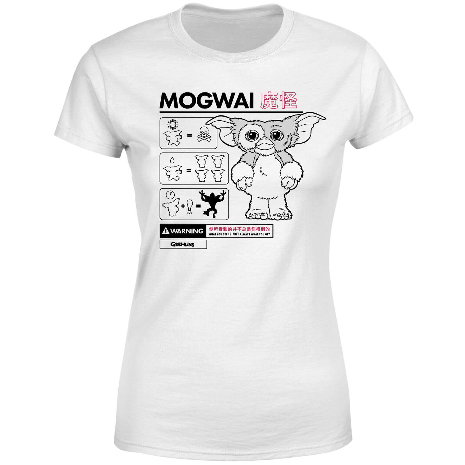 Gremlins  Mogwai Instructional Women's T-Shirt - White - XS - White
