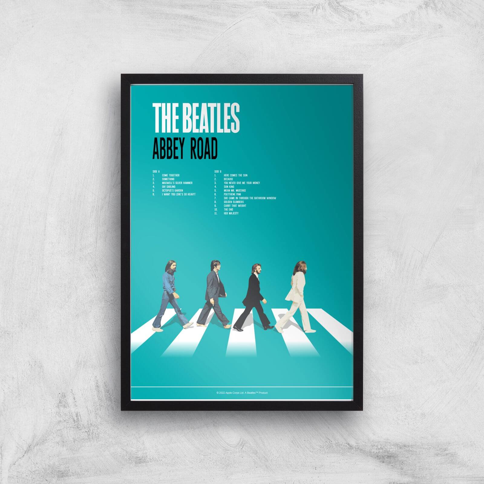 Abbey Road Collection The Crossing Giclee Art Print - A2 - Black Frame