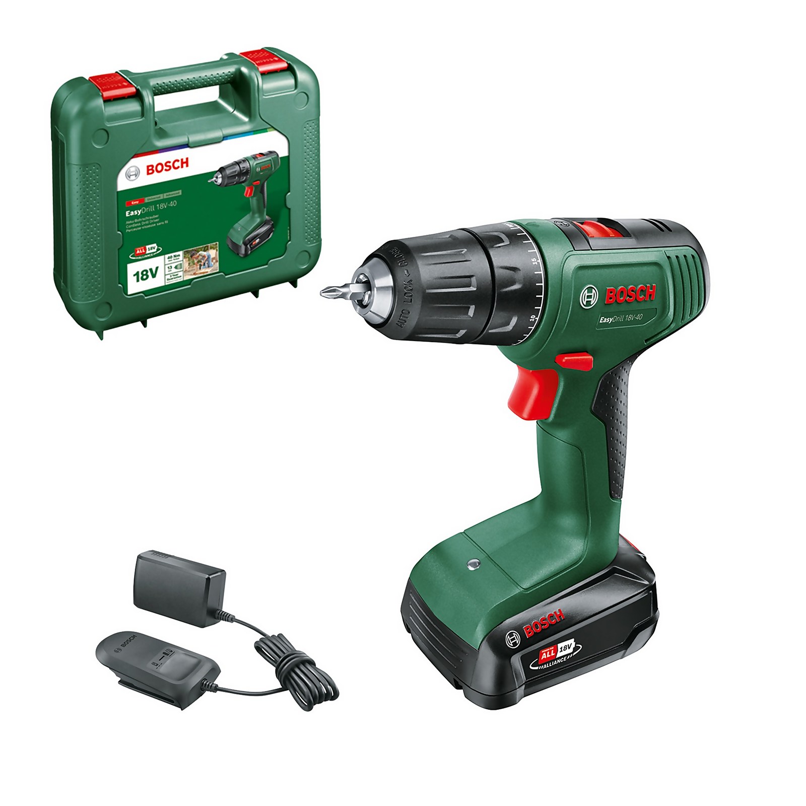Photo of Bosch Easydrill 18v-40 With 1 X 2ah Battery- Charger & Case