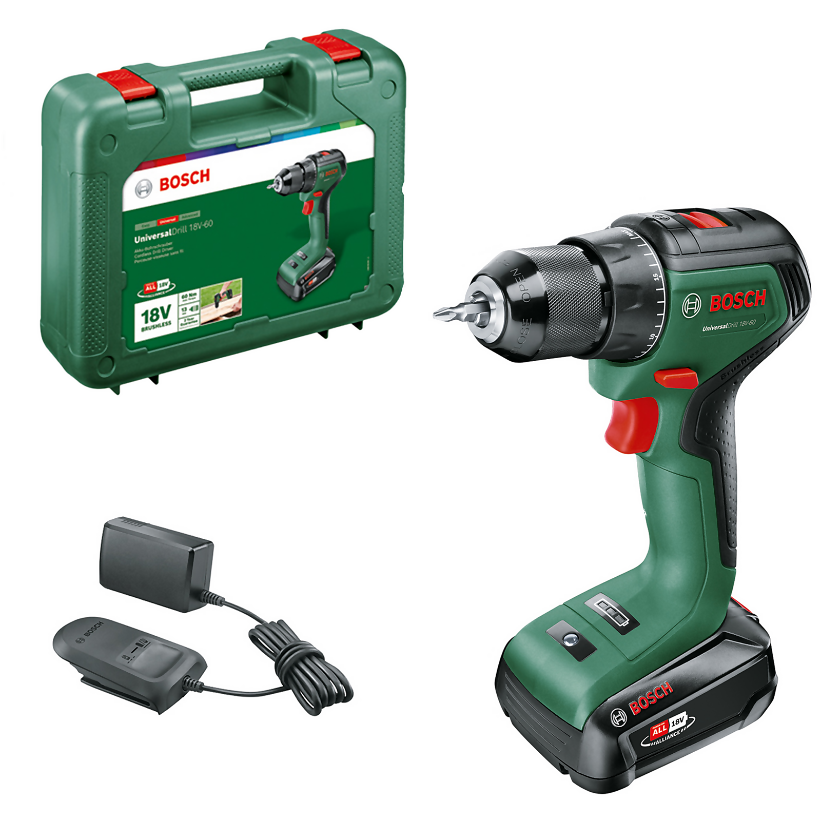 Photo of Bosch Universaldrill 18v60 With 1x 2 0ah Battery & Al 18v 20 Charger