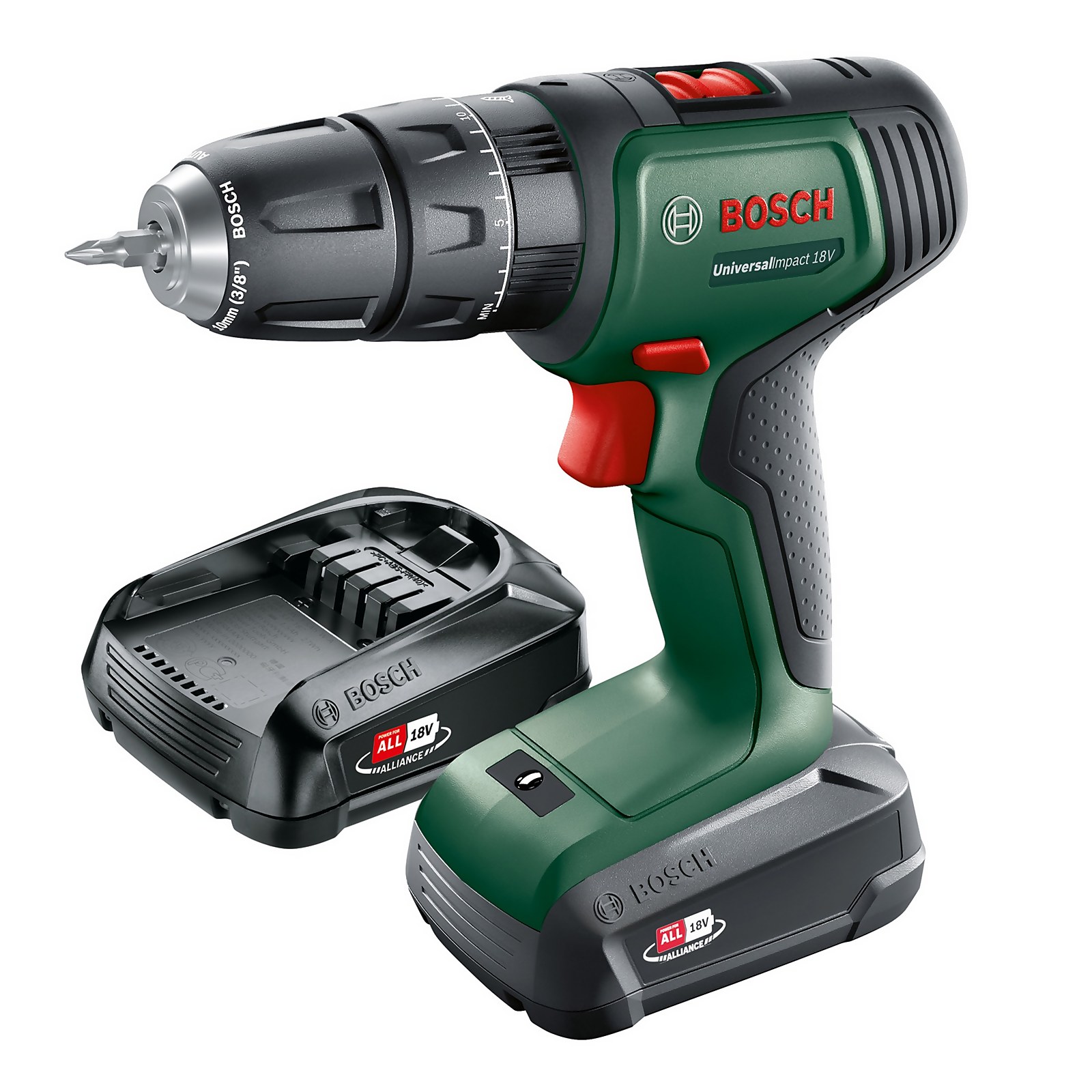 Photo of Bosch Universalimpact 18v Combi Drill With 2x 1.5ah Batteries & Charger