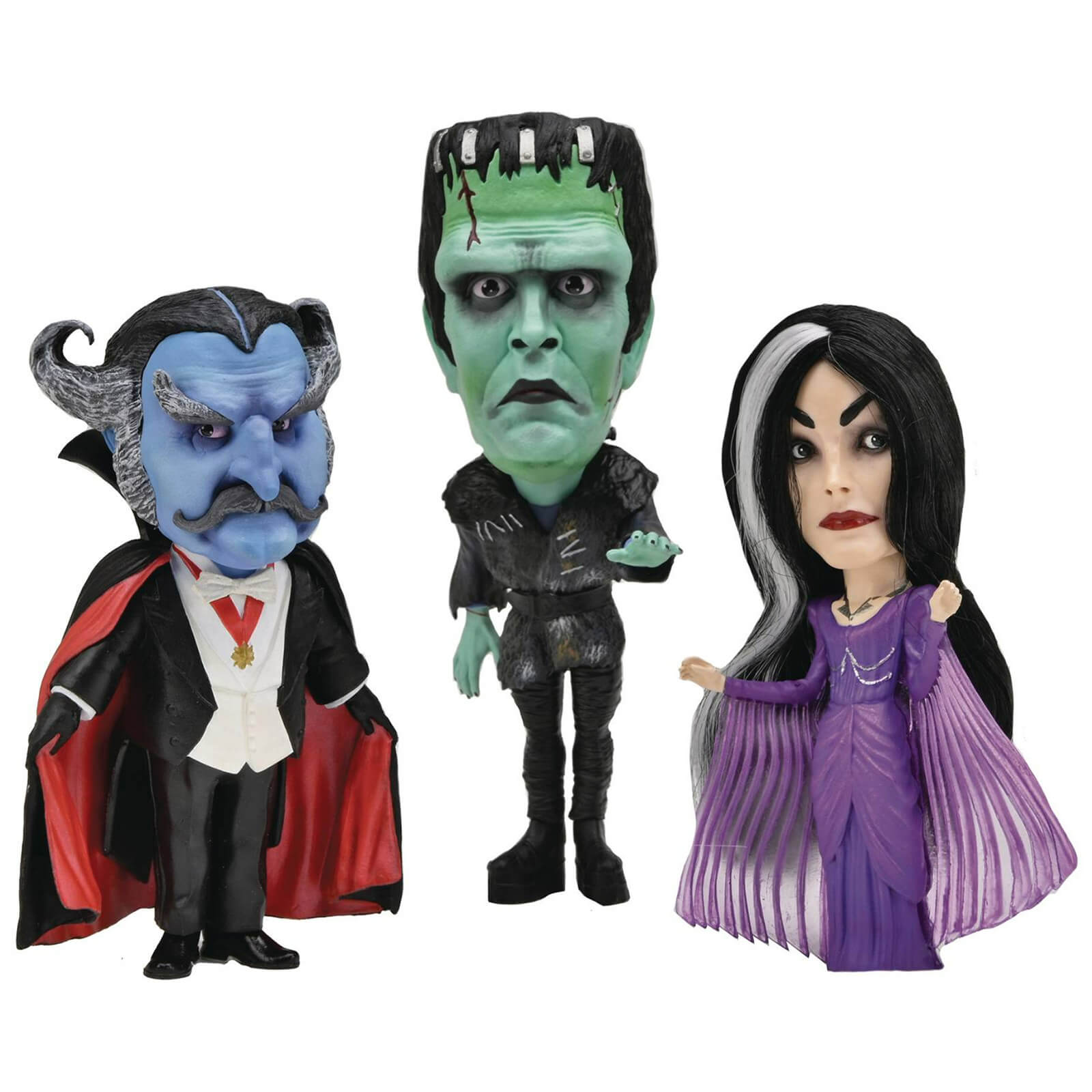 Neca Rob Zombies Munsters Little Big Head Figures 3-Pack