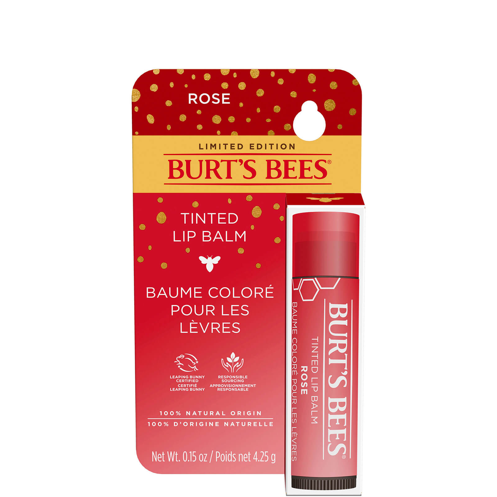 

Burt's Bees Tinted Lip Balm in Rose 4.25g