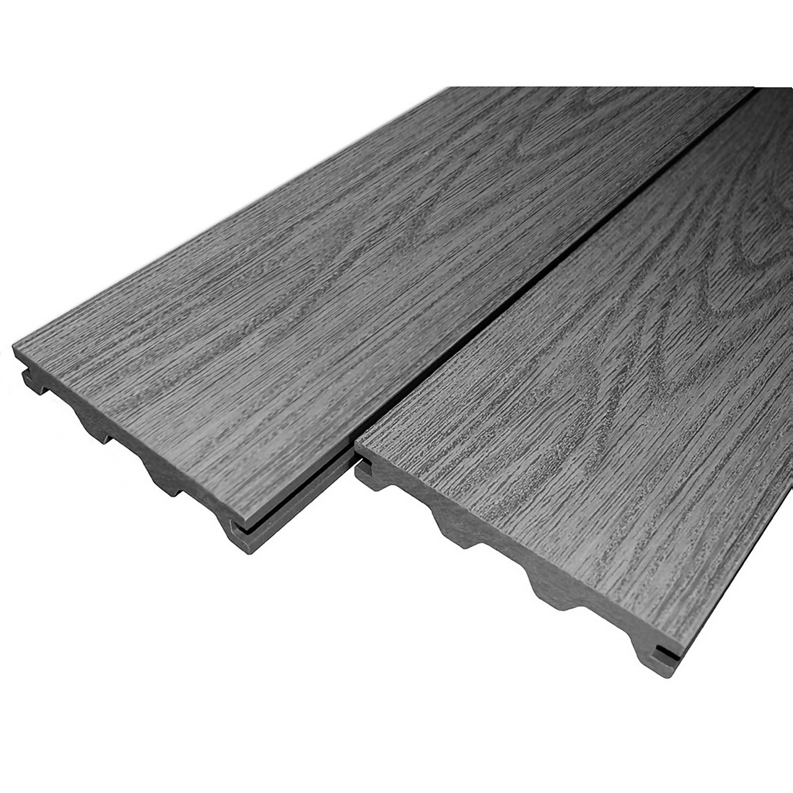 Photo of Victoria Composite Decking Woodgrain 30 Pack Grey - 15.12 M2