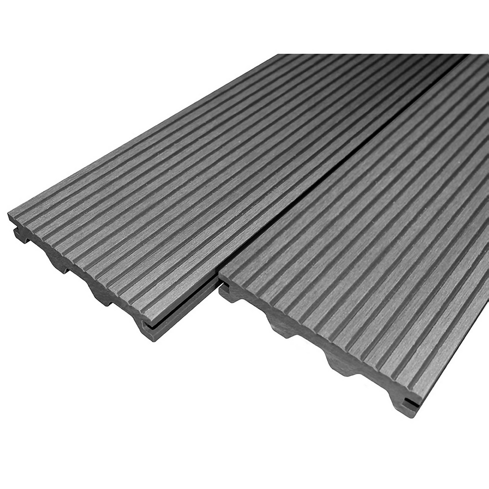 Photo of Victoria Composite Decking Castle Groove 40 Pack Grey - 20.16 M2