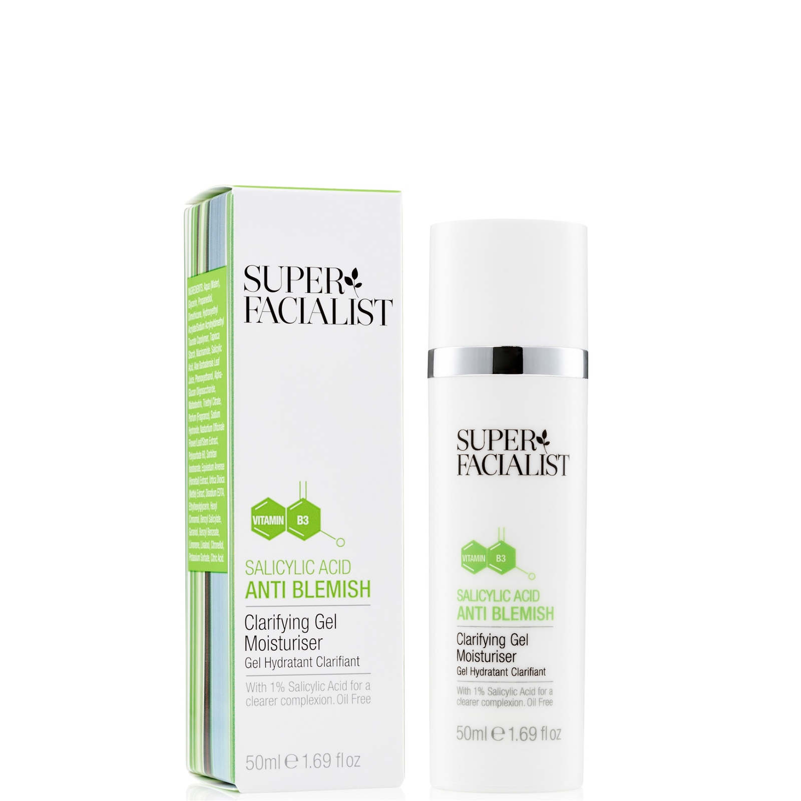 

Super Facialist Salicylic Acid Anti-Blemish Clarifying Gel Moisturiser 50ml