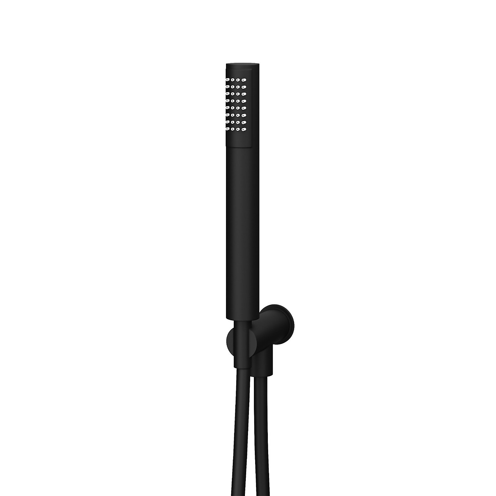 Photo of Shower Handset- With Hose- Wall Outlet And Holder - Matt Black Finish