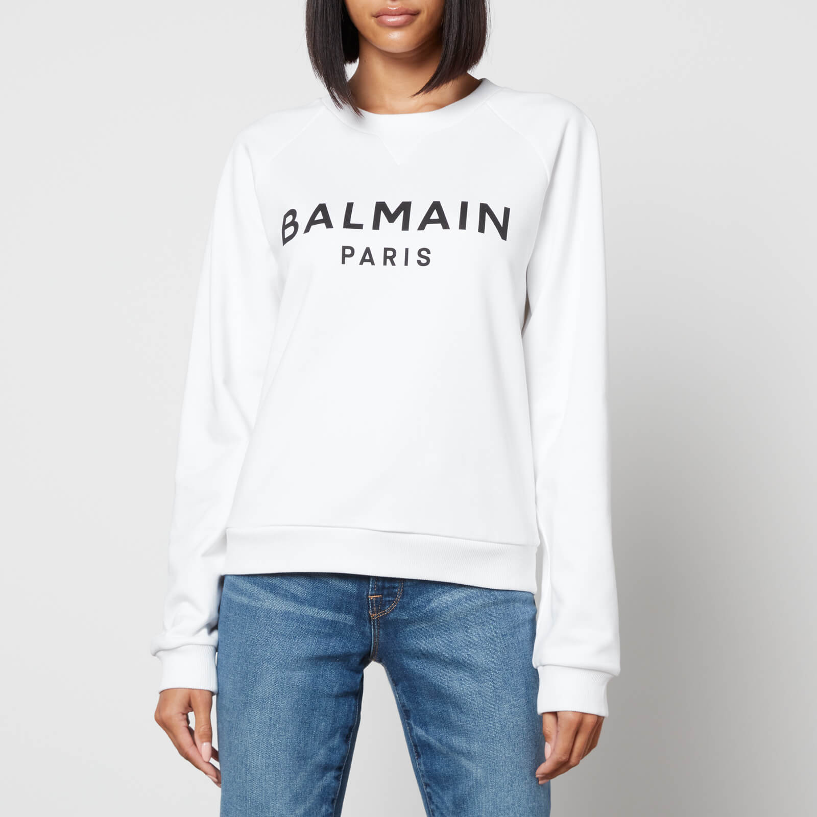 Balmain Logo-Print Cotton-Jersey Sweatshirt - XL