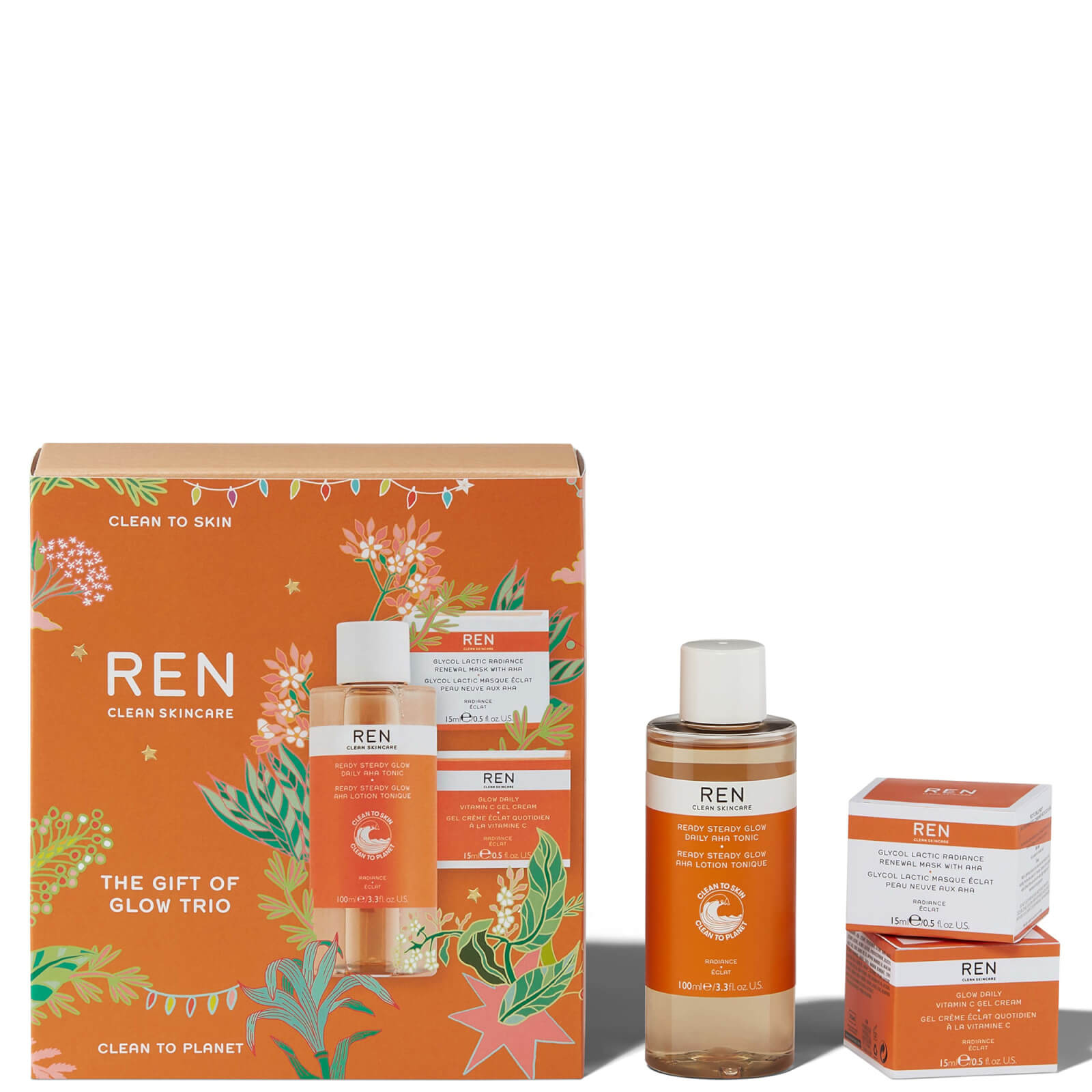 Ren Clean Skincare The Gift Of Glow Trio (worth $60.00) In Neutrals
