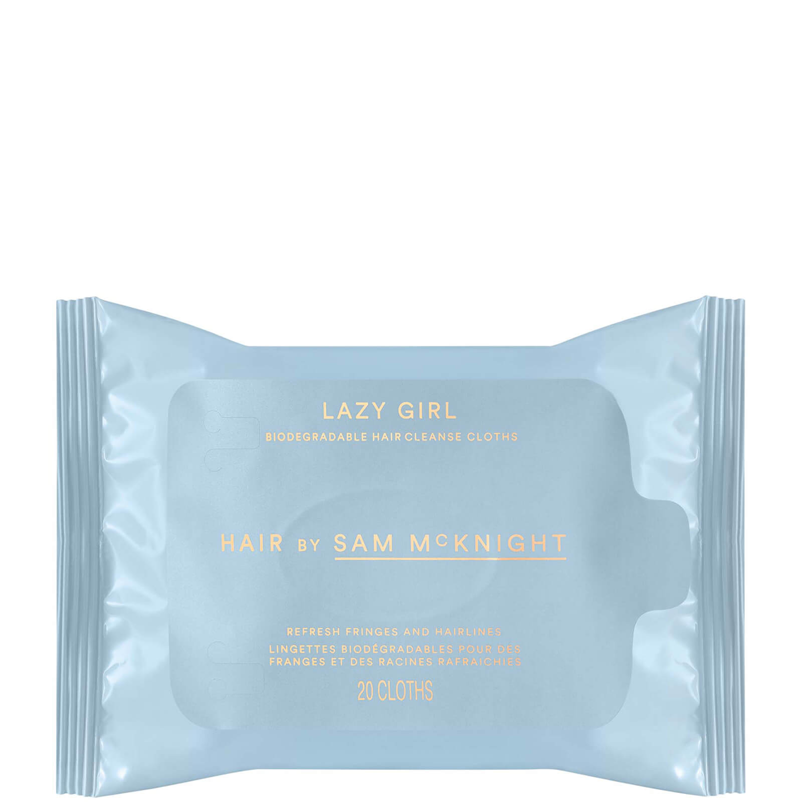Hair By Sam Mcknight Lazy Girl Biodegradable Hair Cleanse Cloths (20 Wipes) In White