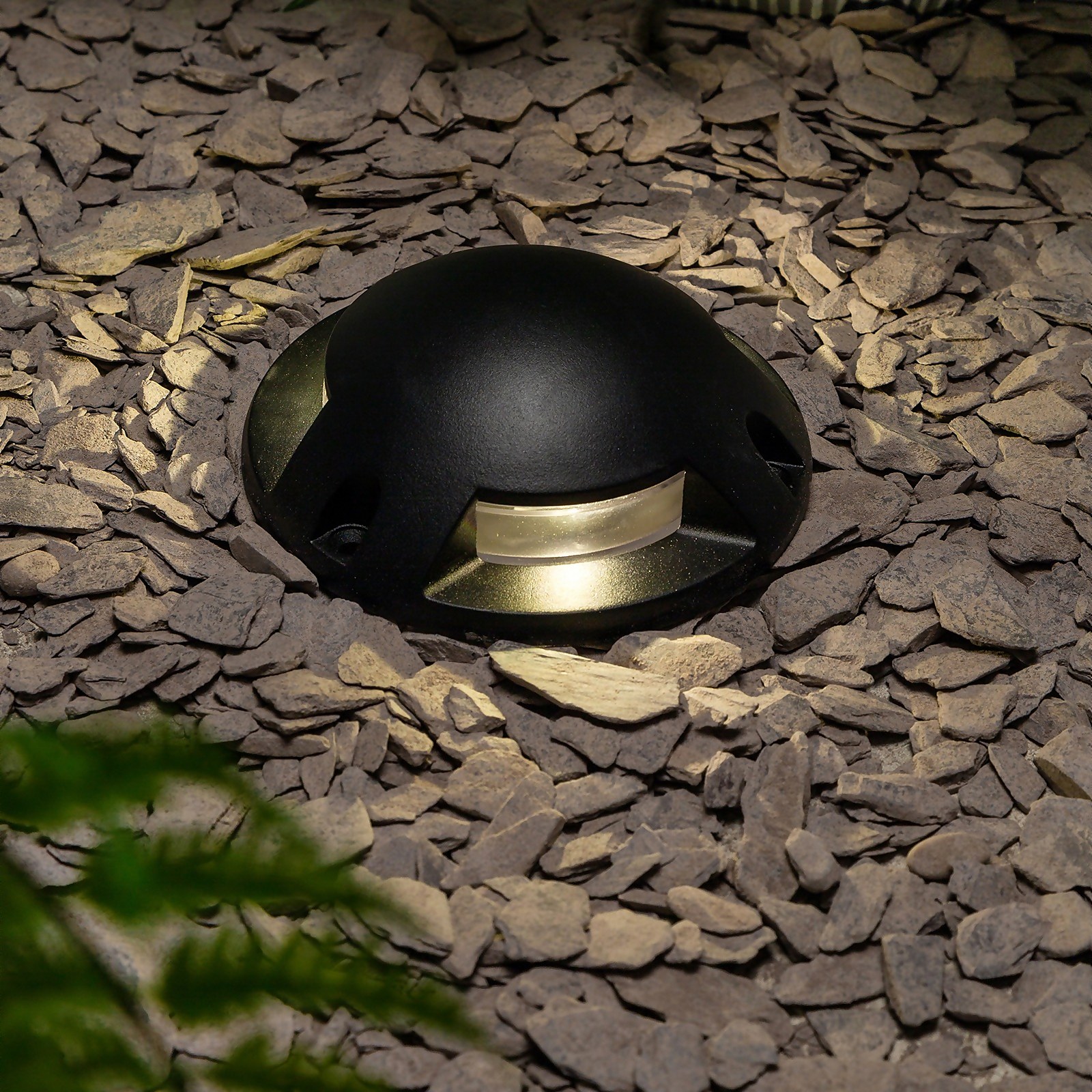 Photo of Scout 3 Light Outdoor Led Surface Mount Ground Light -ip67- - Black