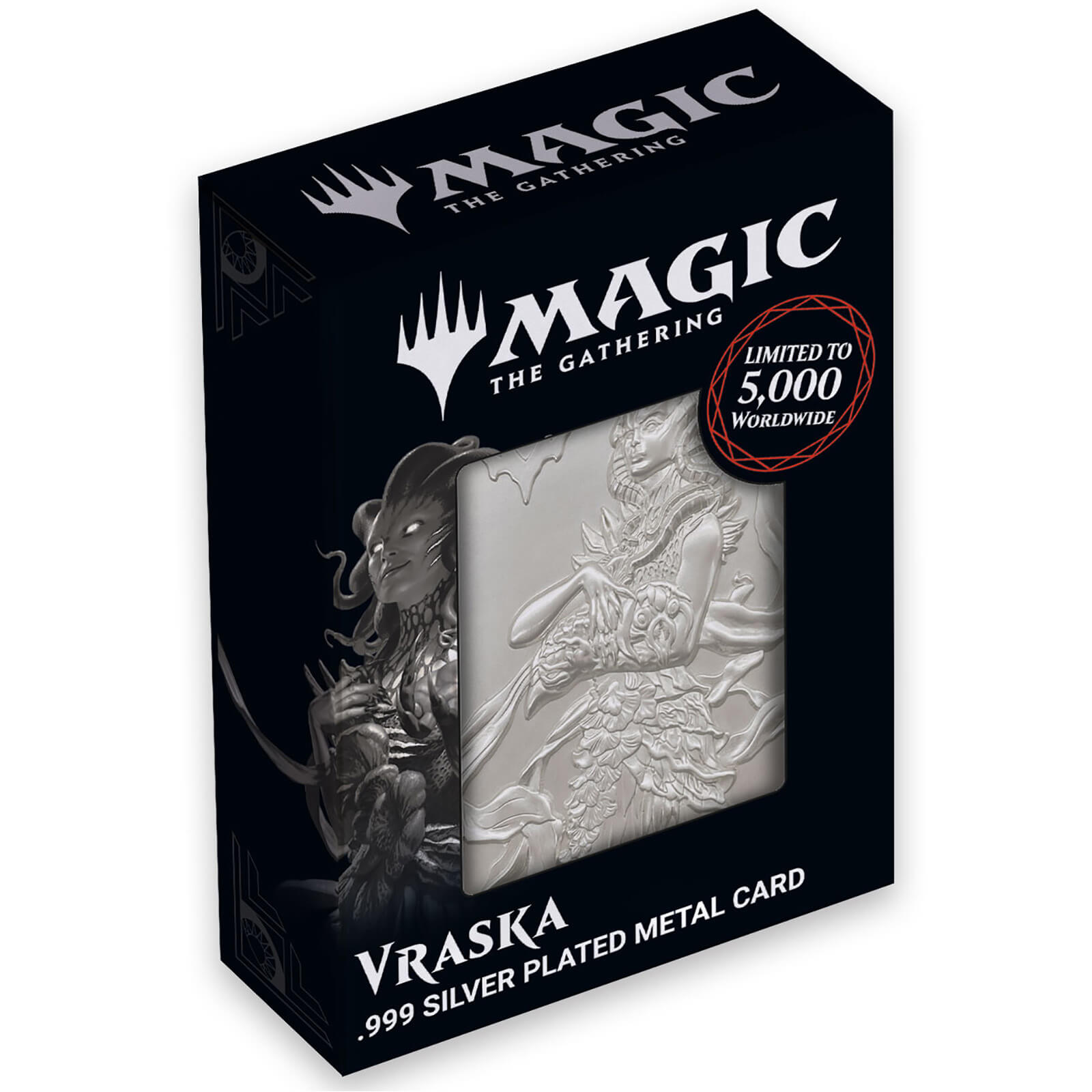 Magic the Gathering Limited Edition .999 Silver Plated Vraska Metal Collectible by Fanattik