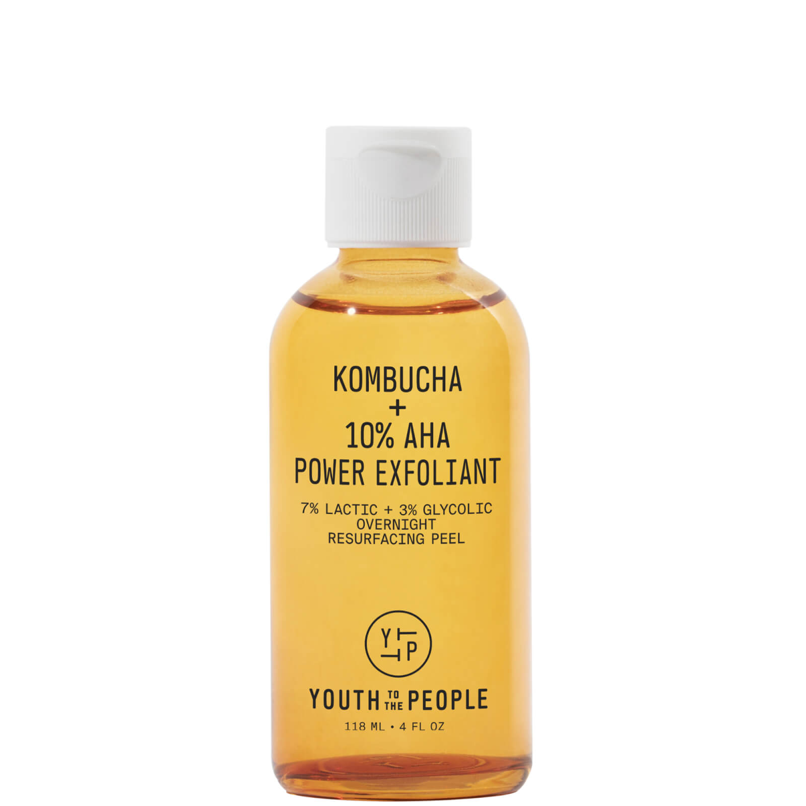 Youth To The People Kombucha And 10% Aha Power Exfoliant 118ml In White