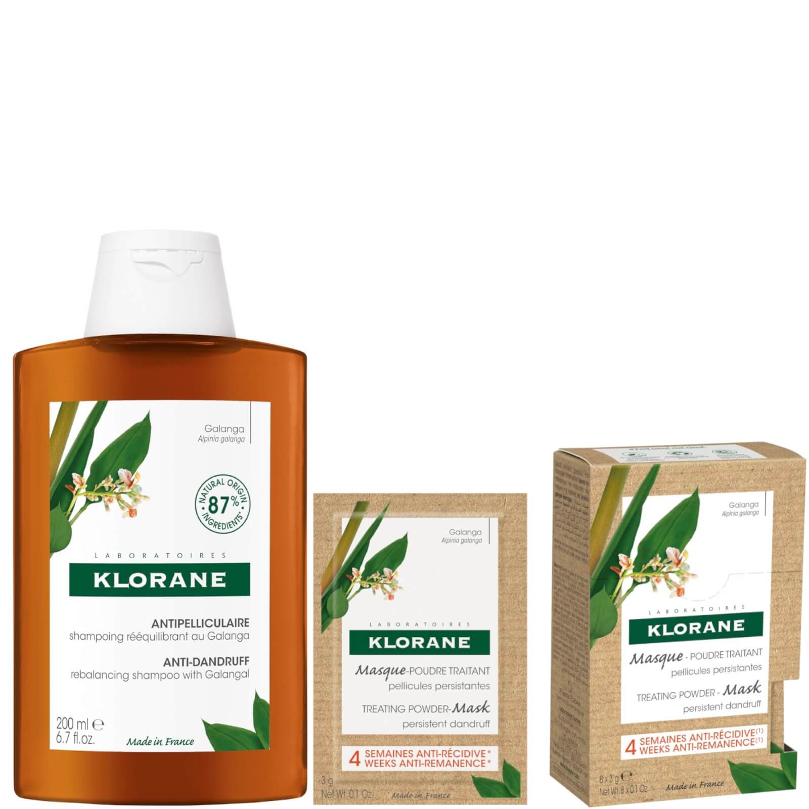 

KLORANE Anti-Dandruff Galangal 2 Step Routine