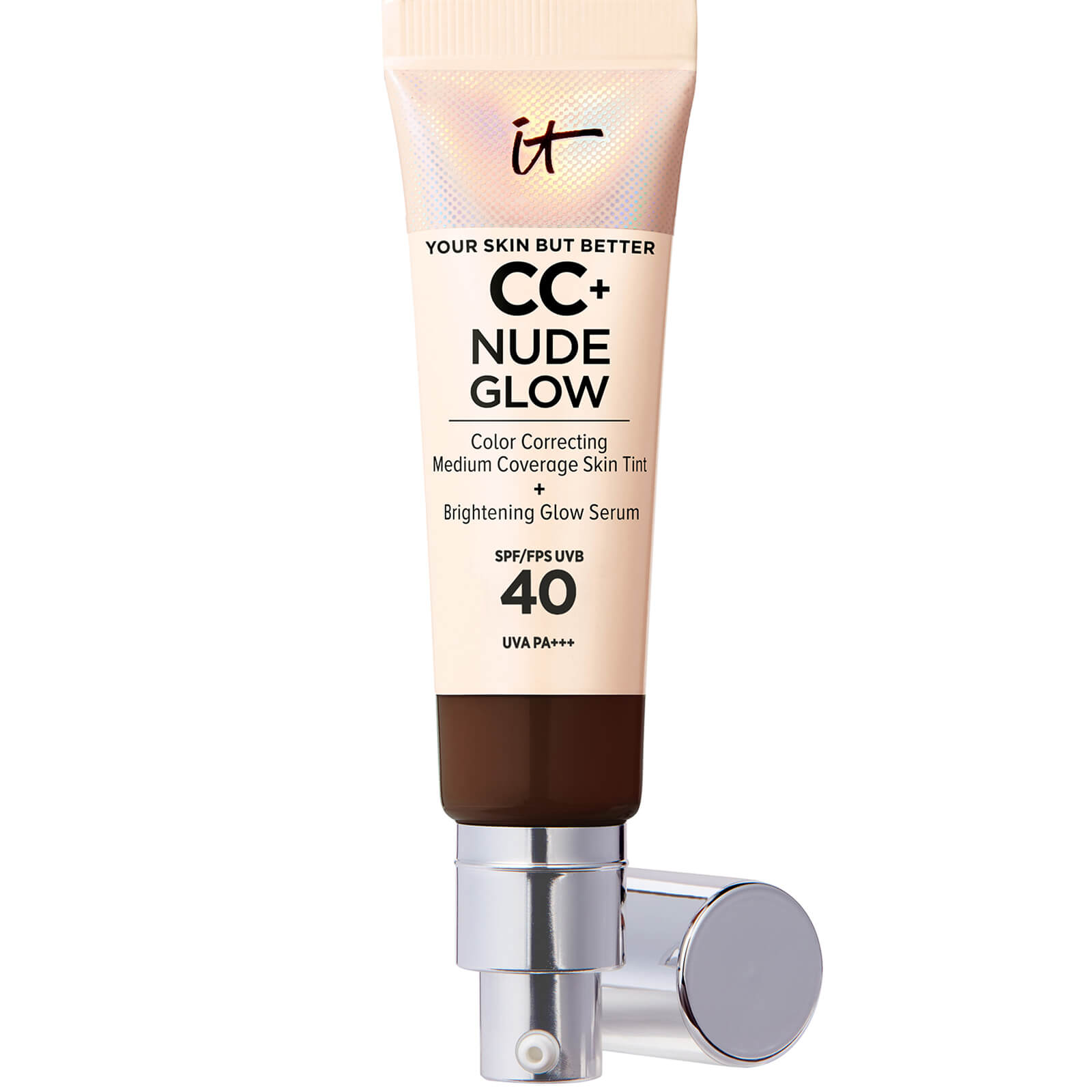 IT Cosmetics CC+ and Nude Glow Lightweight Foundation and Glow Serum with SPF40 32ml (Various Shades